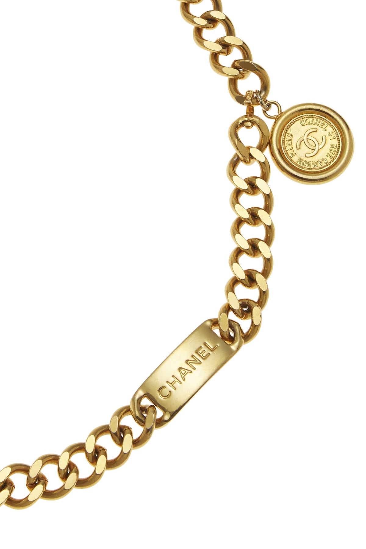 Chanel, Gold 'CC' Chain Belt, Gold