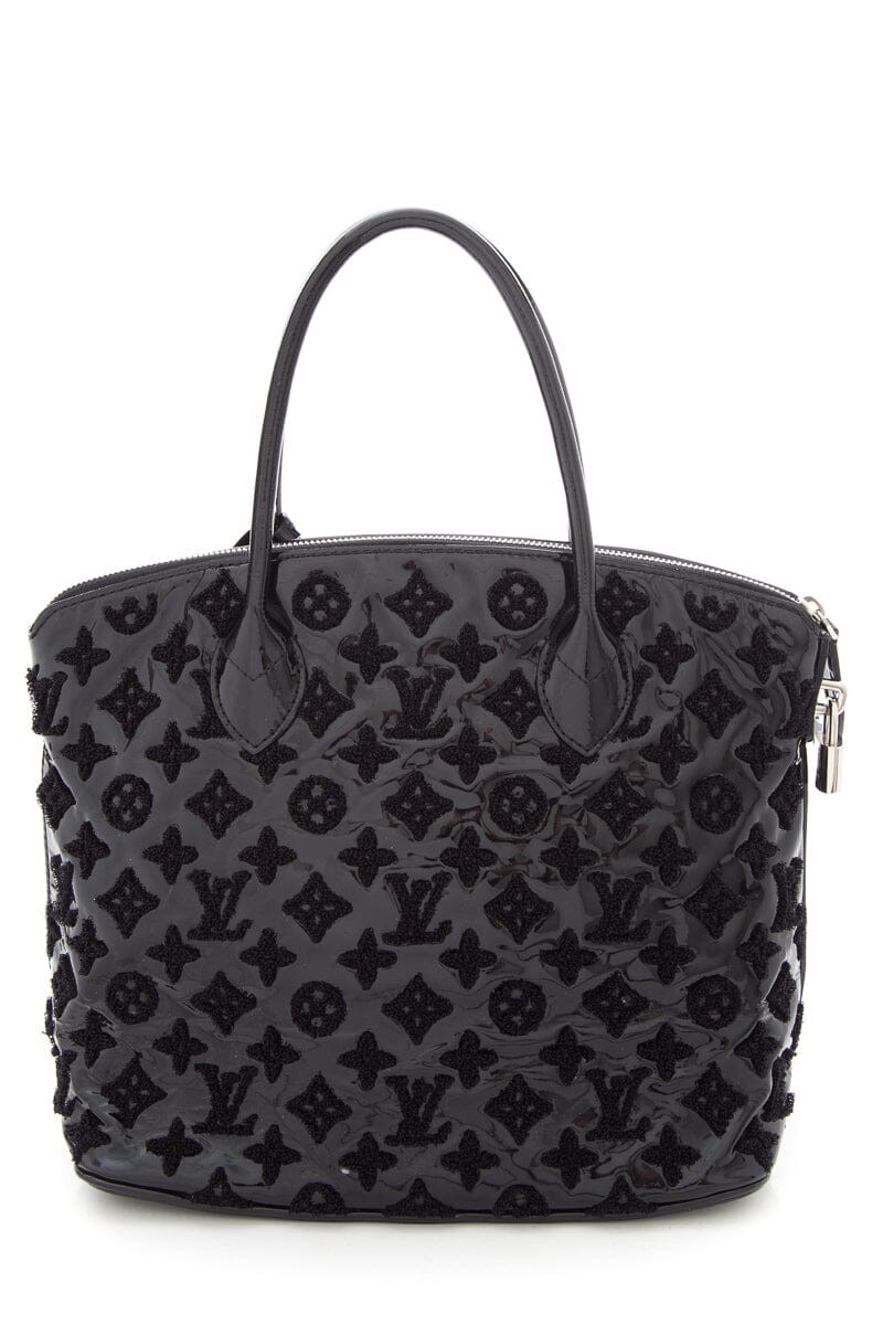 Louis Vuitton Black Patent Leather Limited Edition Lockit Handbag