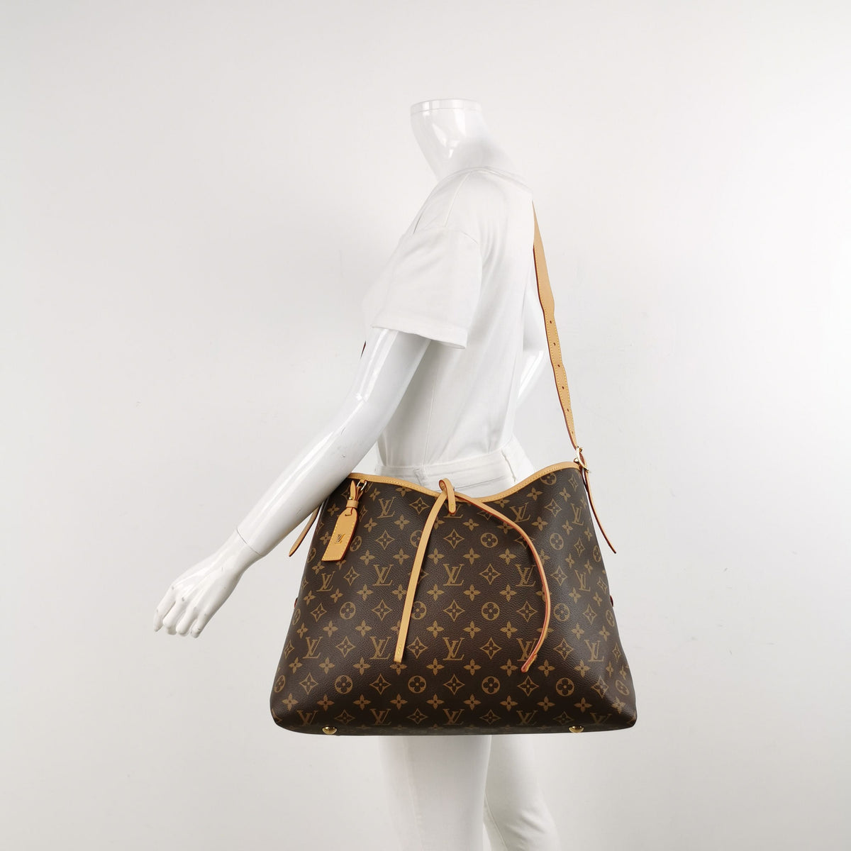Louis Vuitton Carry All Medium Monogram Crossbody Bag with Chip 250502781175813