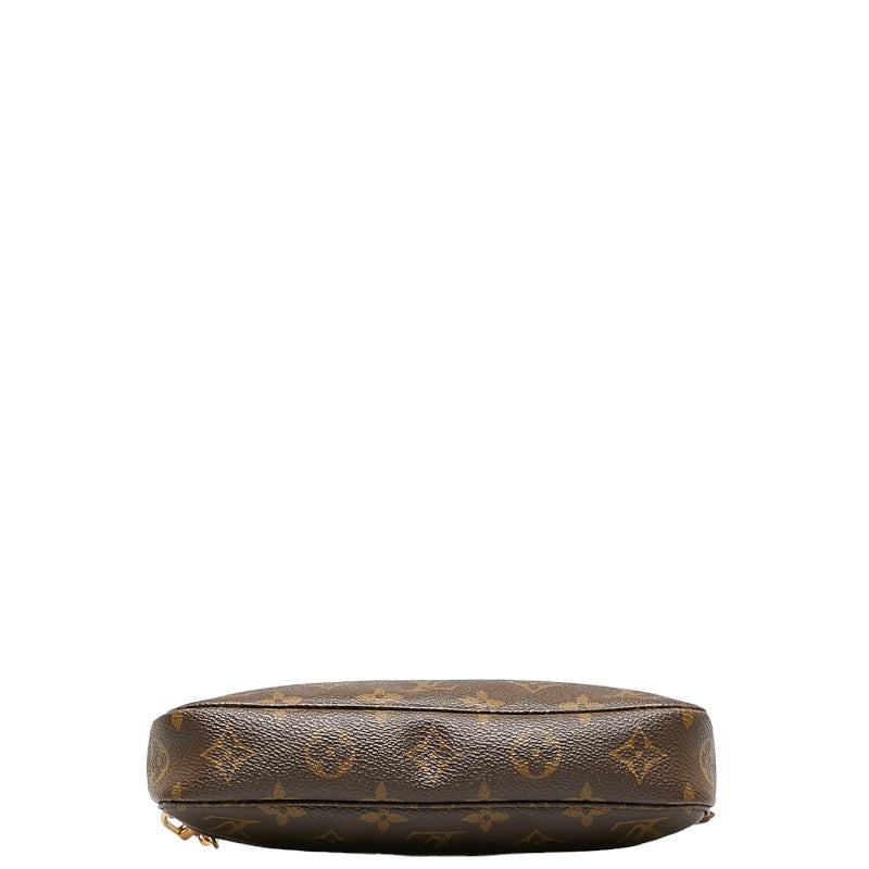 Louis Vuitton Monogram Accessory Shoulder Bag Accessory Pocket M51980 Brown PVC Leather Ladies Louis Vuitton