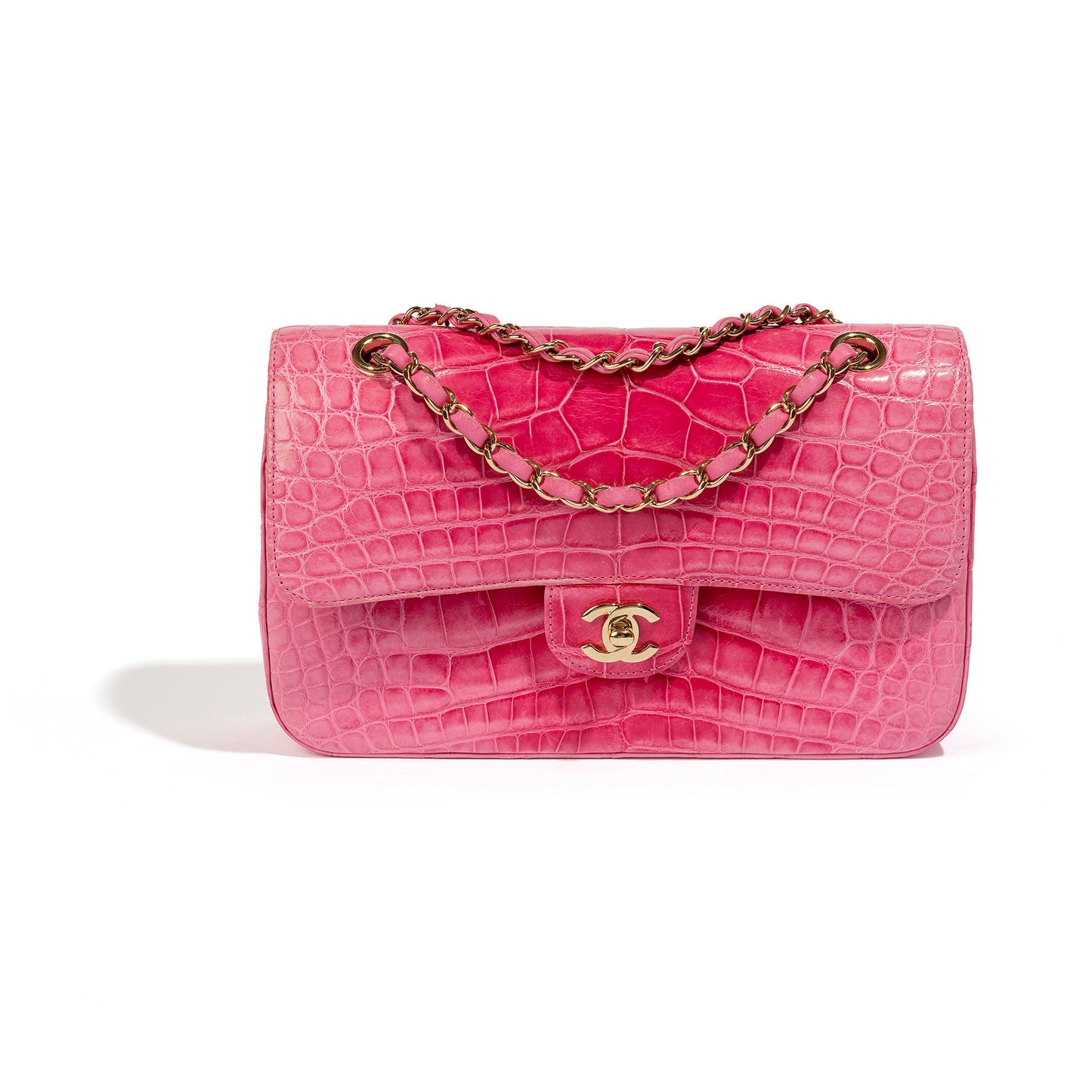 Medium Pink Double Flap Bag