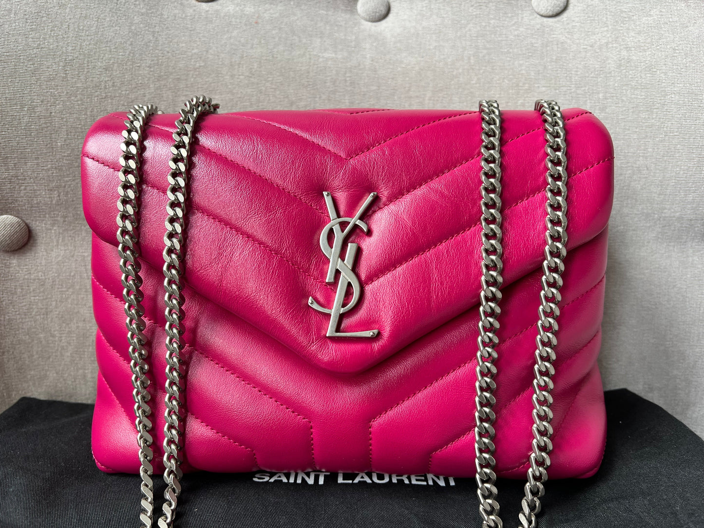 Yves Saint Laurent (YSL) Pink Small Lou