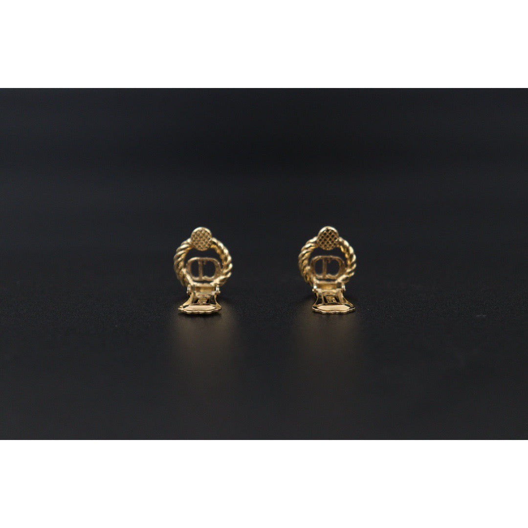 Very Good ( Rank A) | Dior CD Earring Gold Plated|24050926