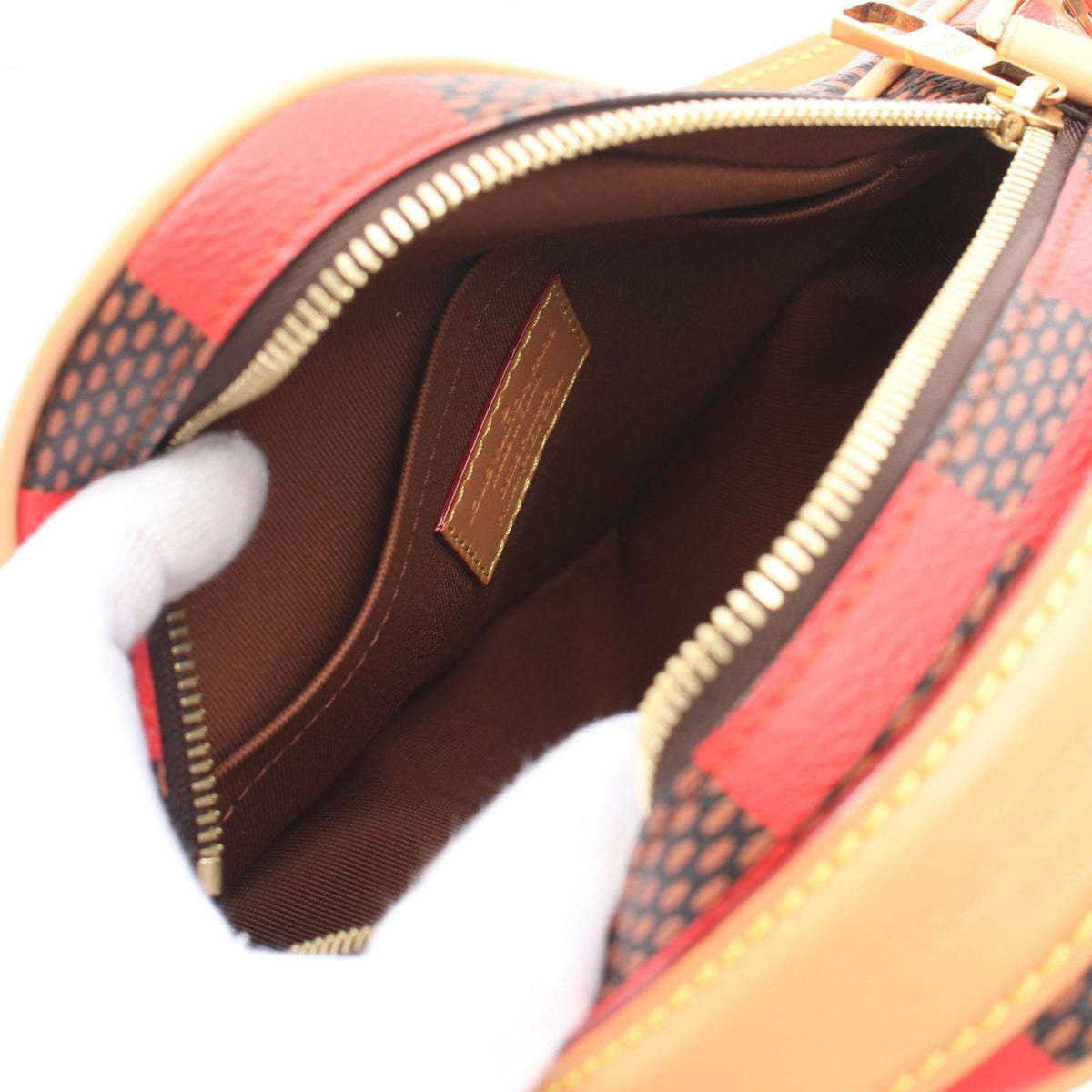 Louis Vuitton Color Rouge Coated Canvas Leather Handbag