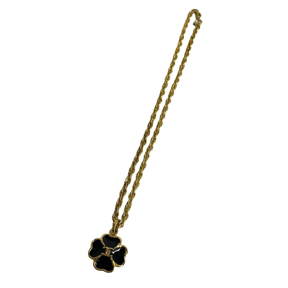 CHANEL Necklace Gold Plated gold