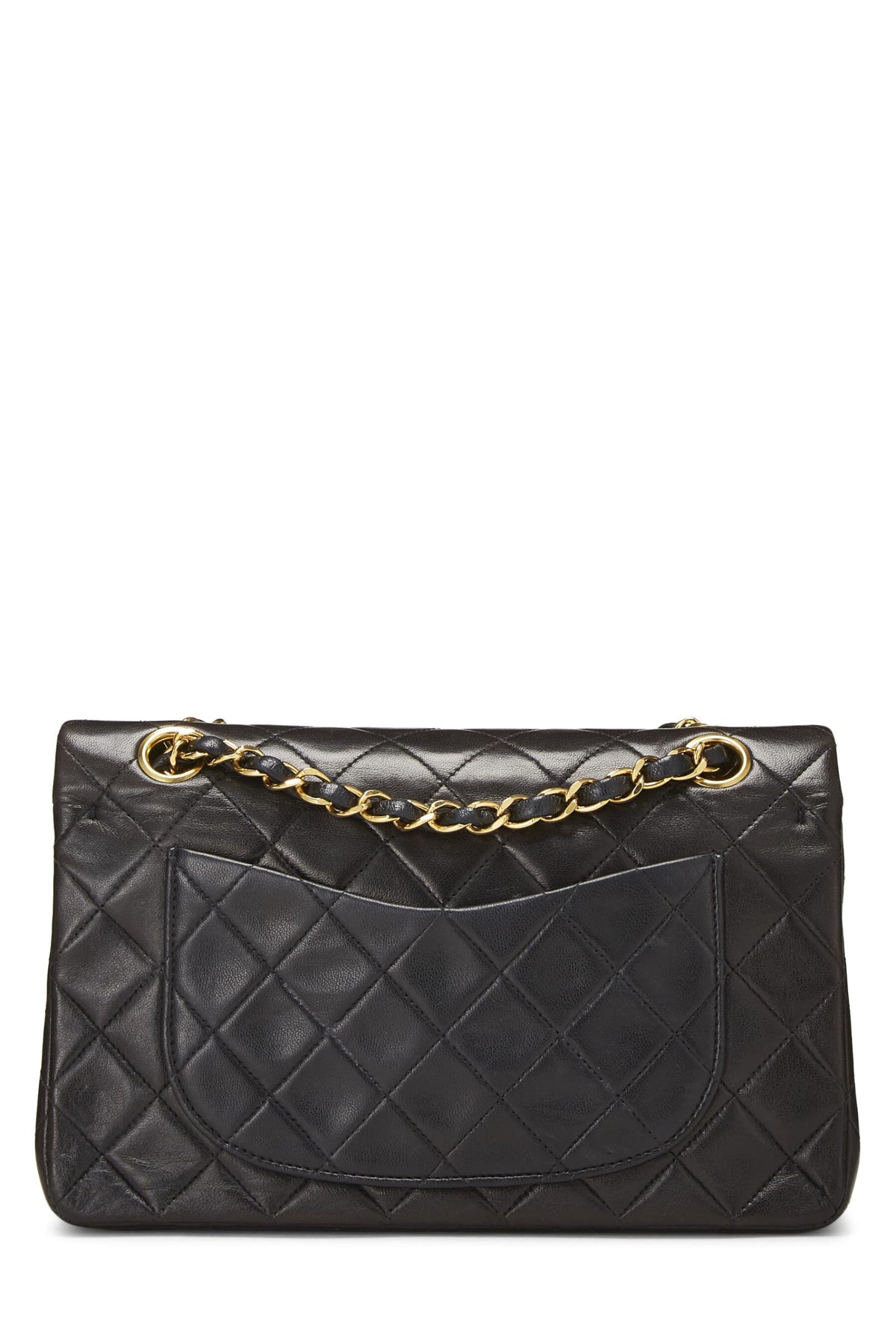 Chanel, Black Quilted Lambskin Classic Double Flap Small, Black