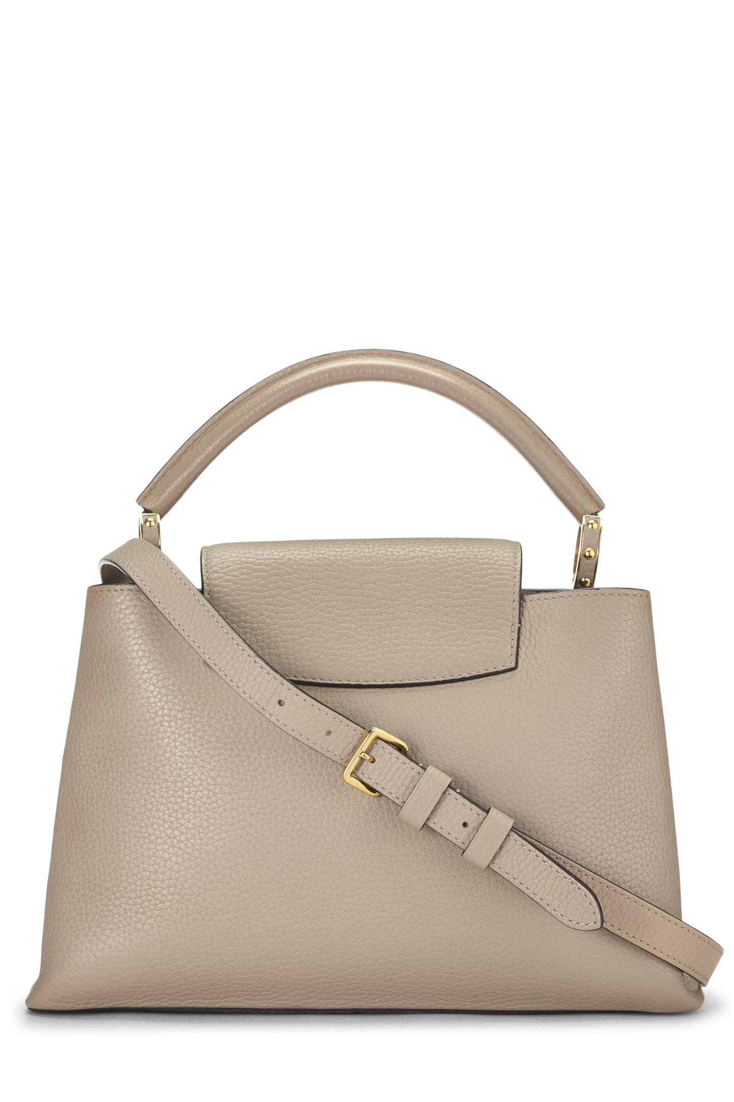 Louis Vuitton, Grey Taurillon Capucines GM, Grey