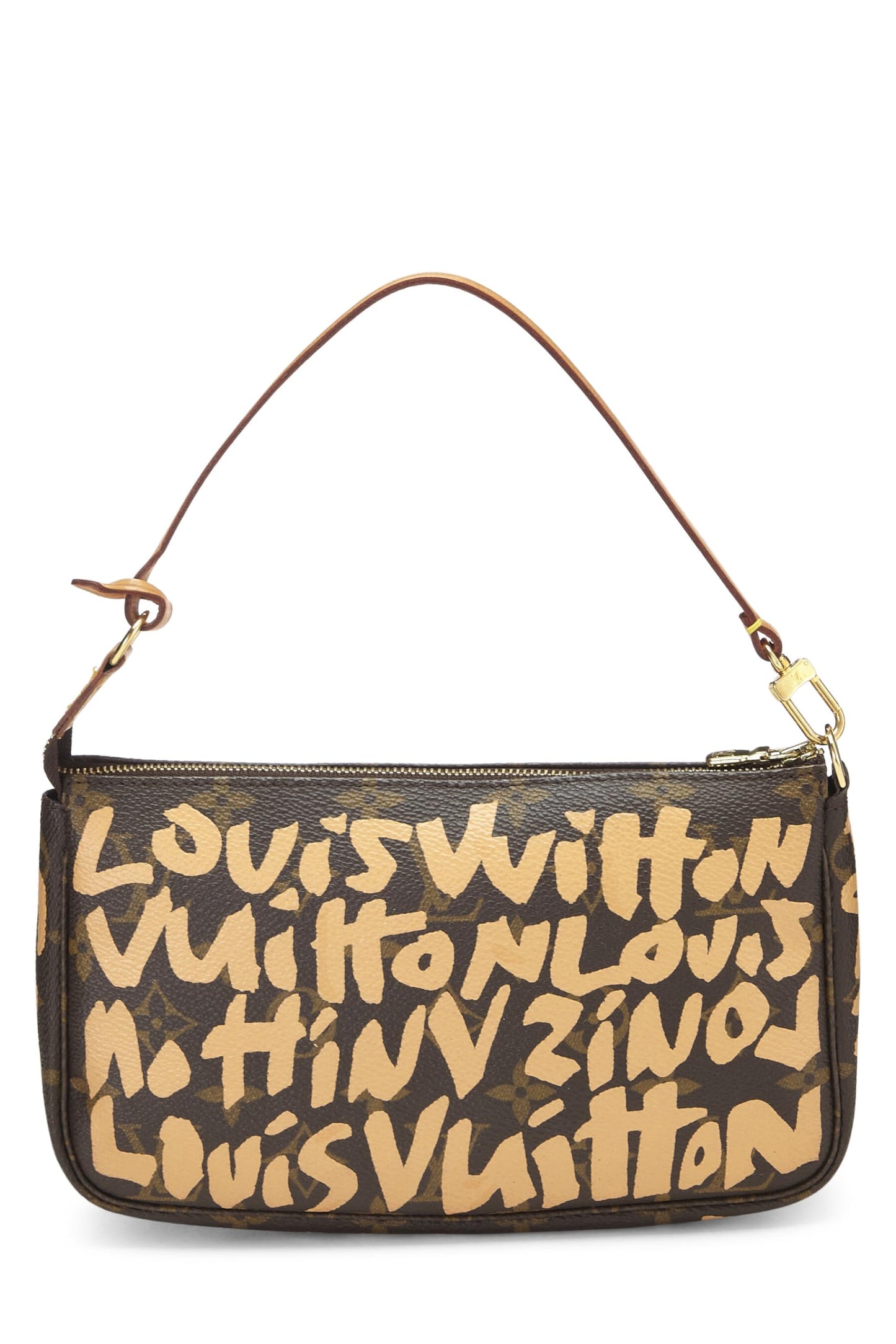 Louis Vuitton, Stephen Sprouse x Louis Vuitton Beige Monogram Graffiti Pochette Accessories, Beige