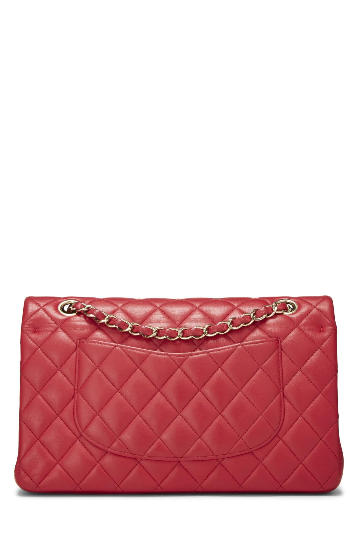 Chanel, Pink Quilted Lambskin Classic Double Flap Medium, Pink