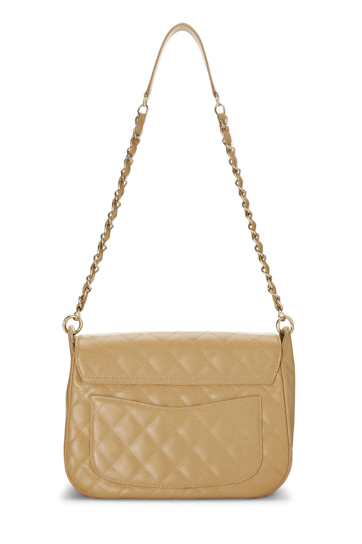 Chanel, Beige Caviar Timeless CC Flap Shoulder, Beige