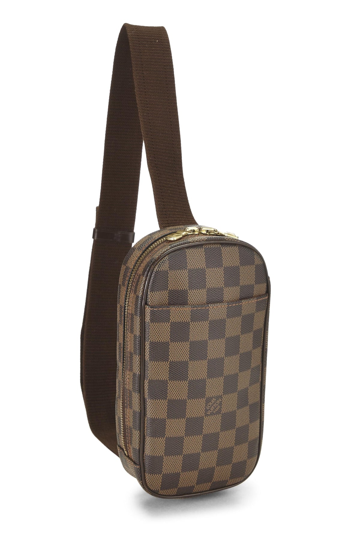 Louis Vuitton, Damier Ebene Canvas Pochette Gange, Brown
