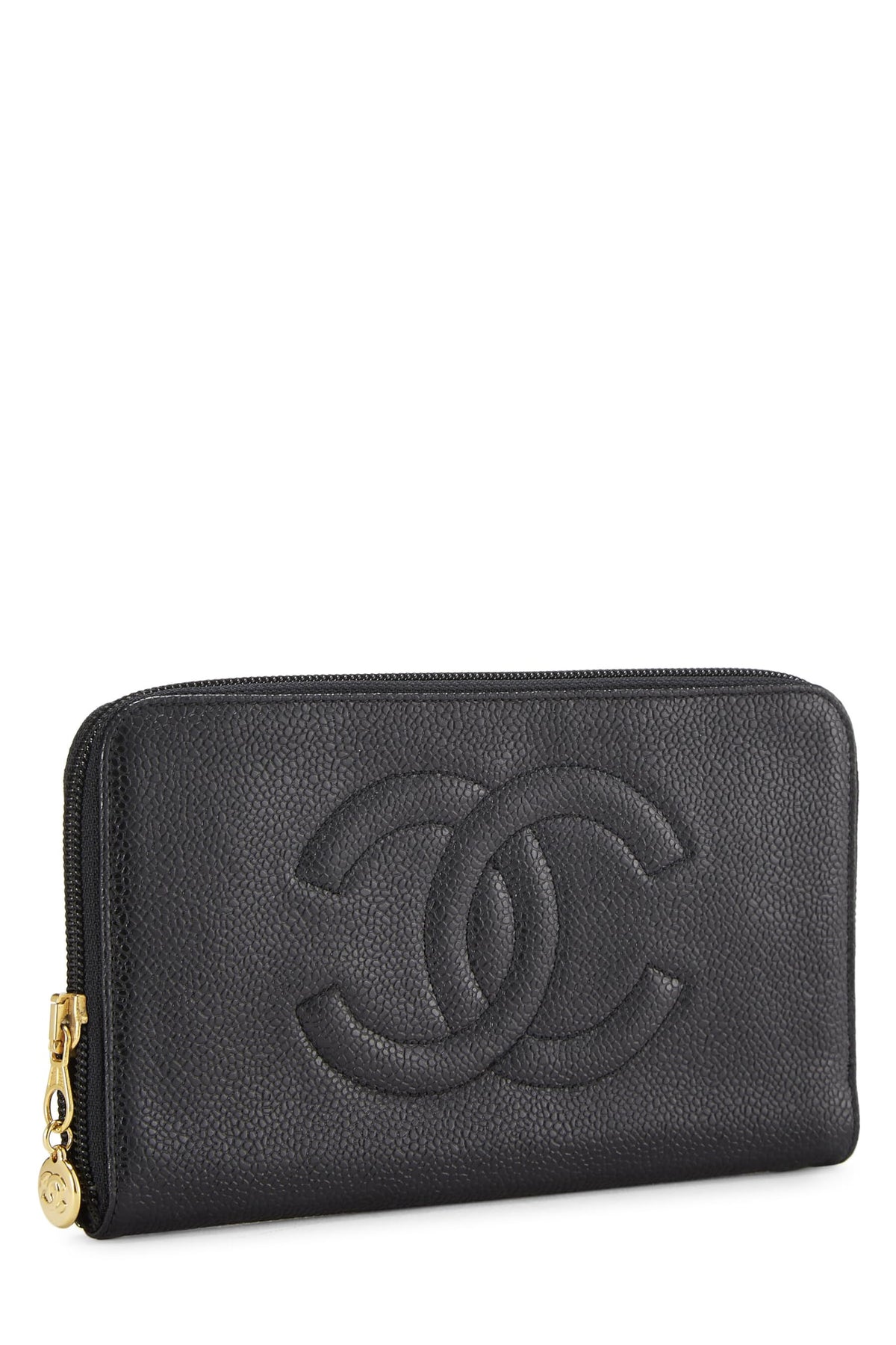 Chanel, Black Caviar 'CC' Timeless Organzier, Black