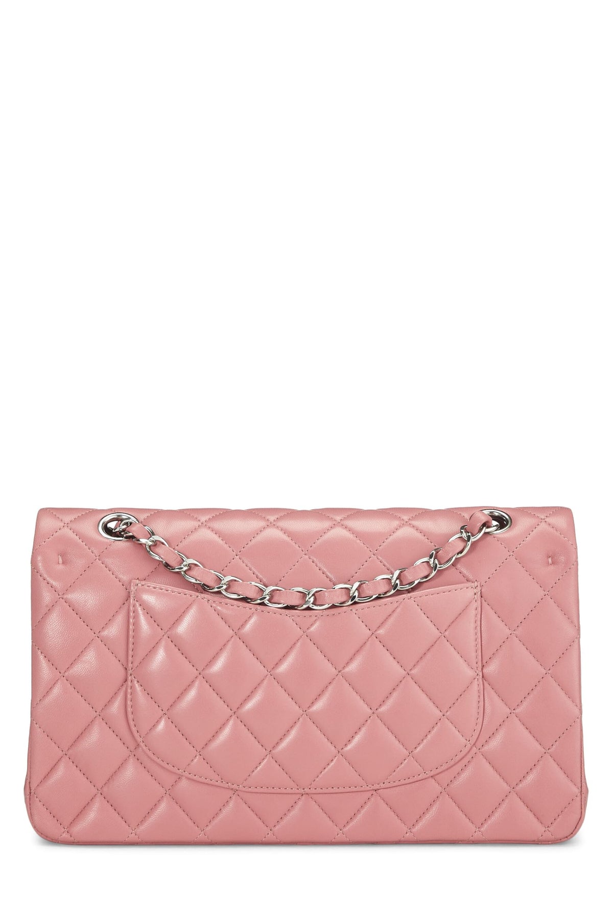 Chanel, Pink Quilted Lambskin Classic Double Flap Medium, Pink