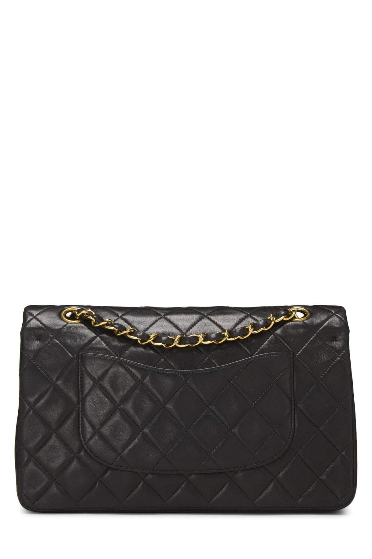 Chanel, Black Quilted Lambskin Classic Double Flap Medium, Black