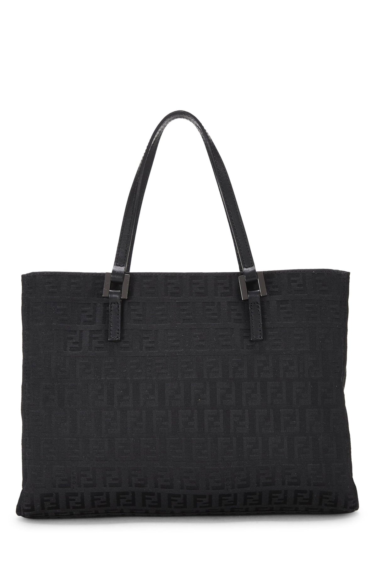 Fendi, Pink Zucchino Canvas Tote Small, Black