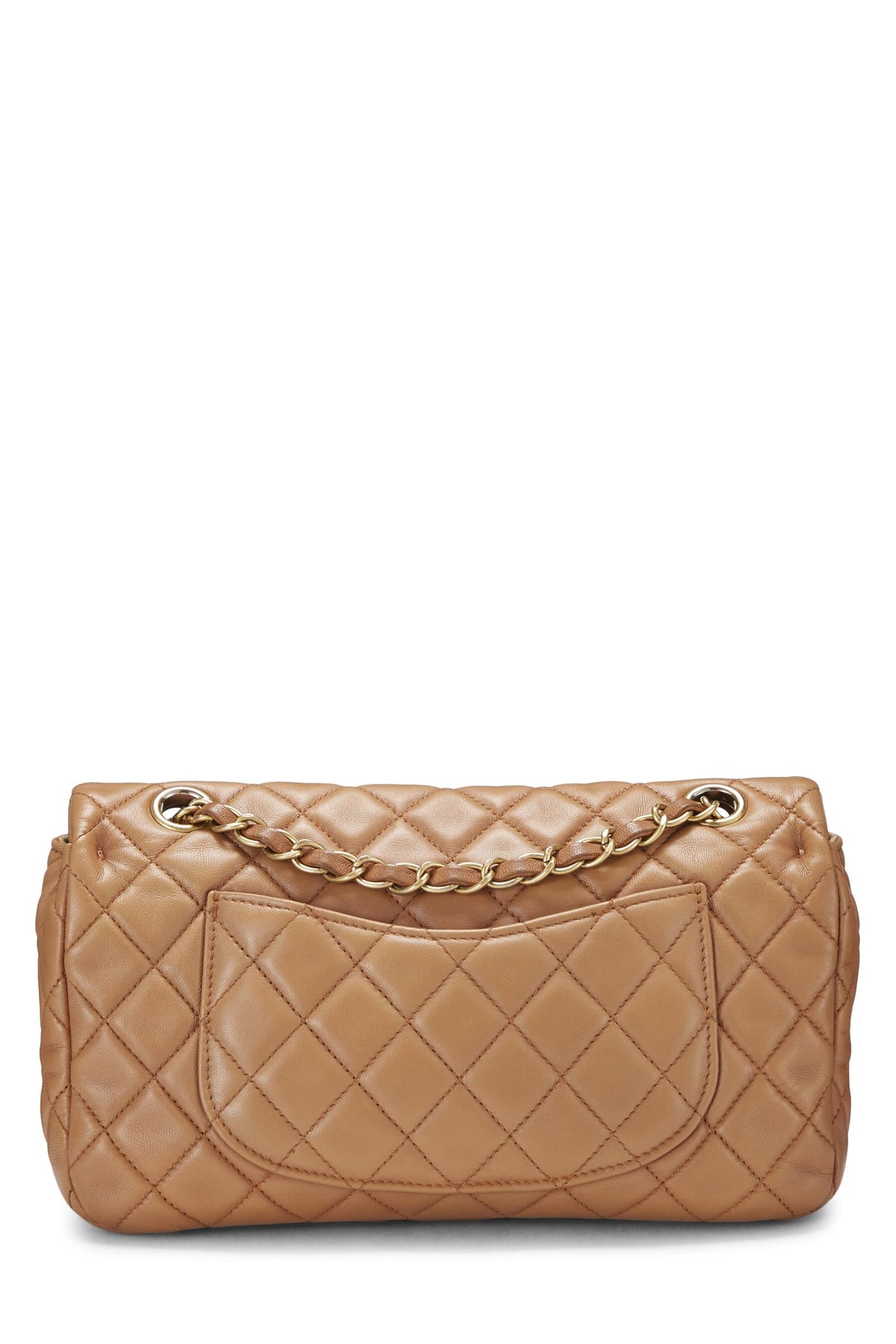 Chanel, Brown Quilted Lambskin Valentine Single Flap Medium, Brown
