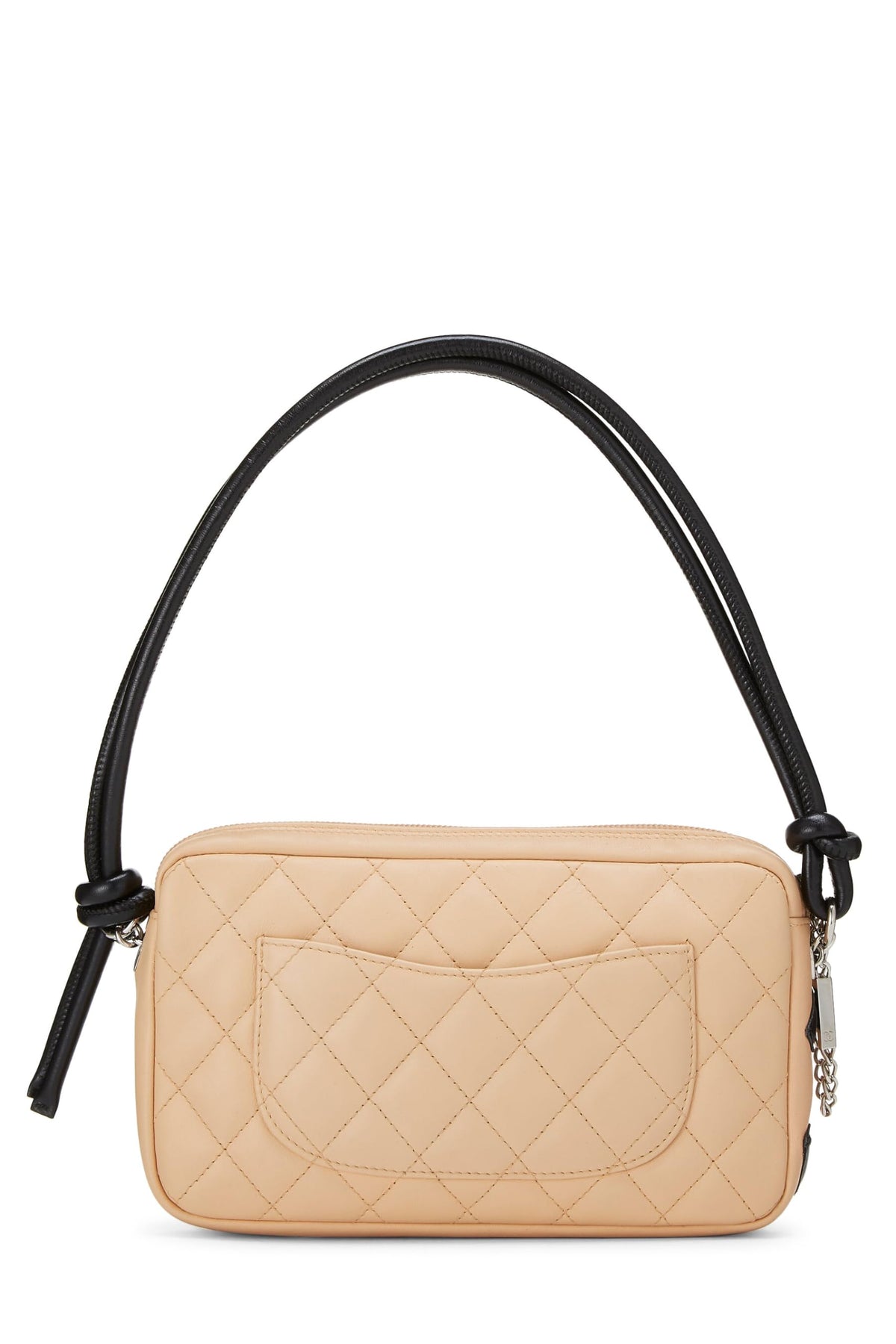 Chanel, Beige Quilted Calfskin Cambon Pochette, Beige