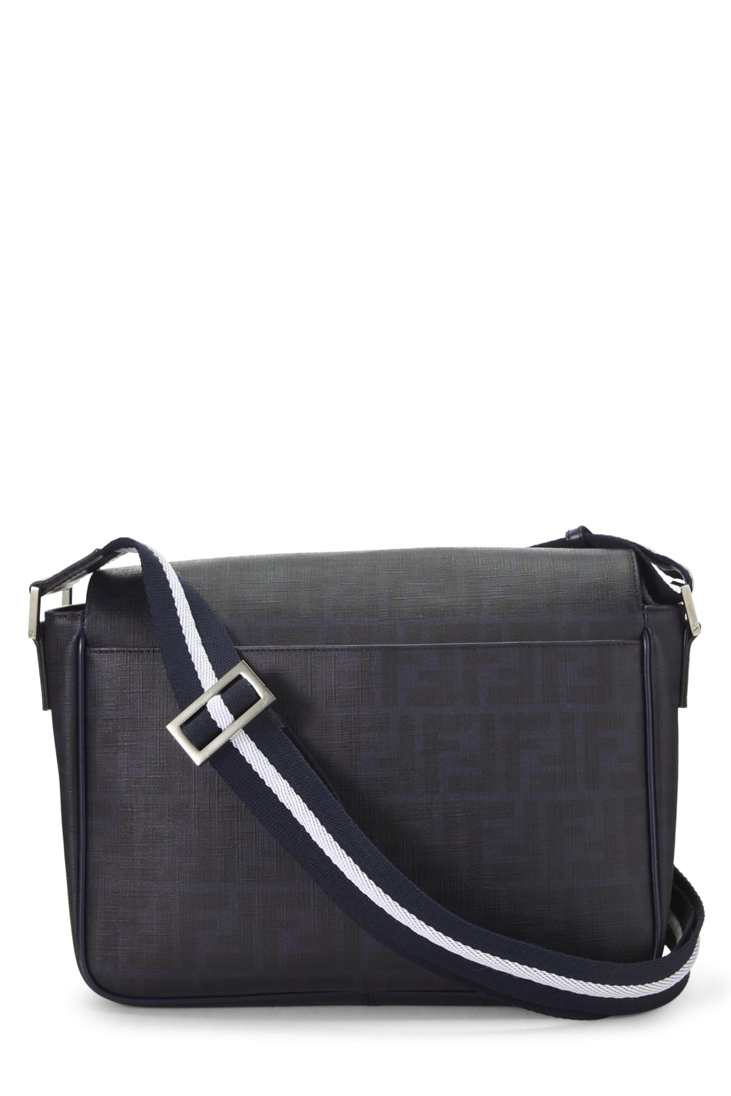 Fendi, Navy Zucca Coated Canvas Messenger Large, Navy
