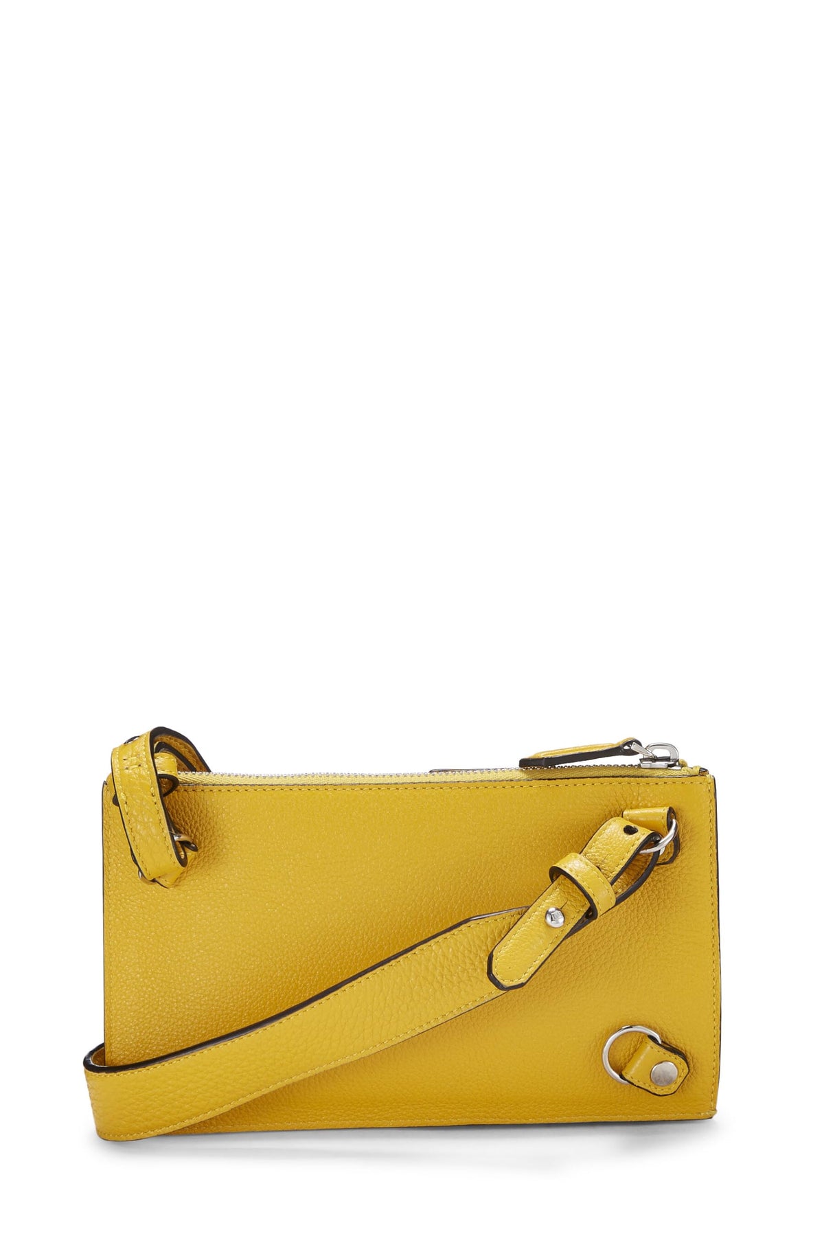 Fendi, Yellow Leather Waist Pouch, Yellow