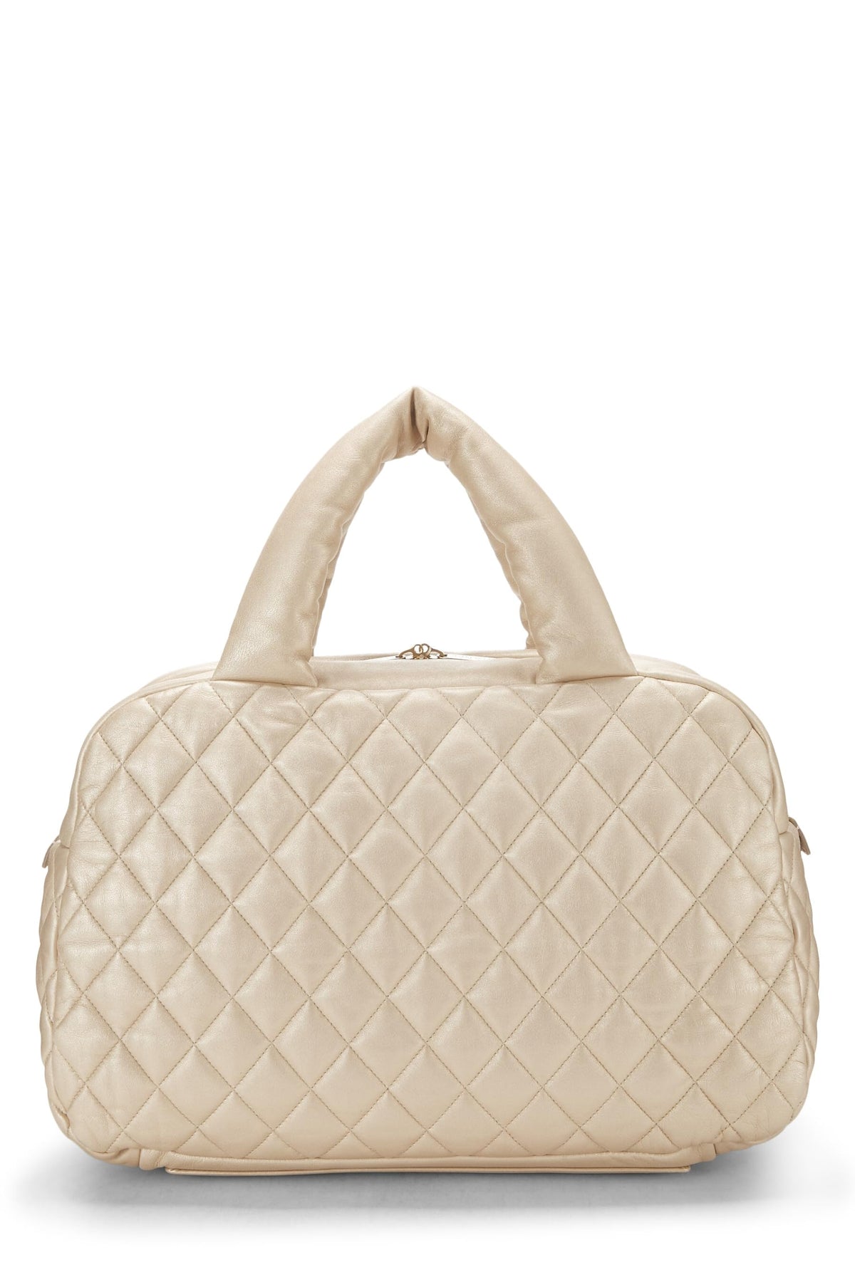 Chanel, Gold Leather Coco Cocoon Bowling Bag, Gold