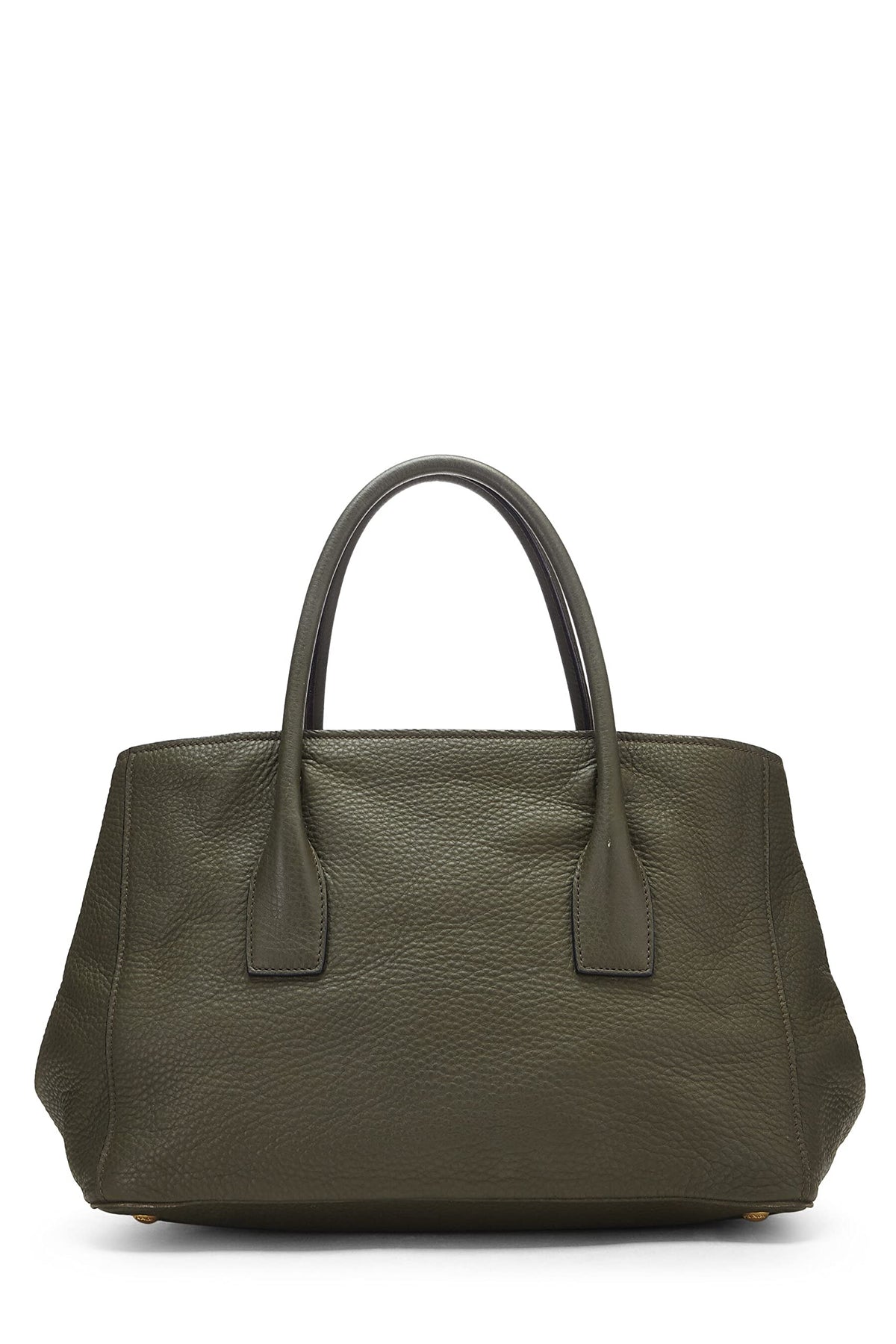 Prada, Green Vitello Daino Convertible Tote Large, Green