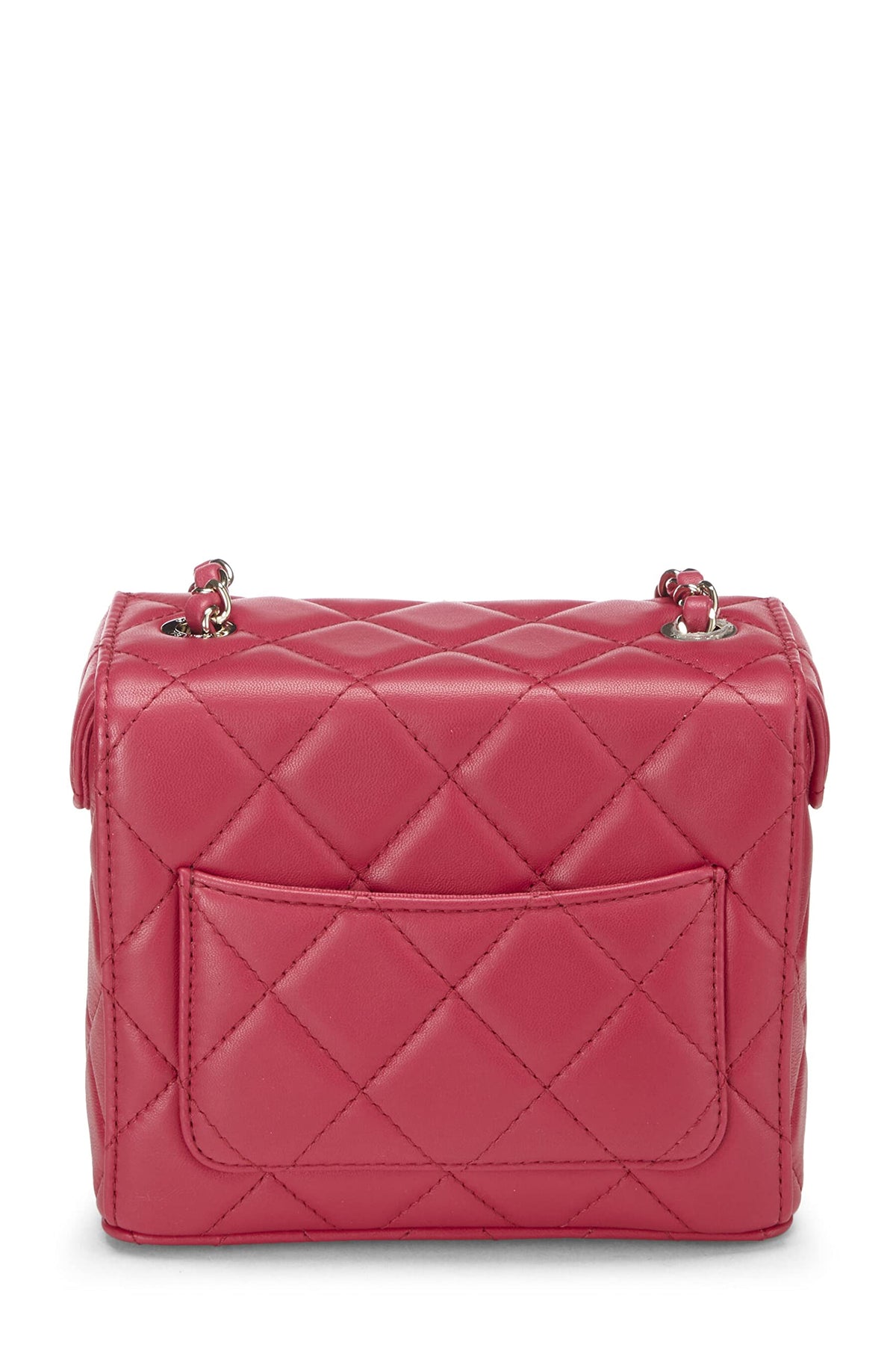 Chanel, Pink Quilted Lambskin Box Bag Small, Pink
