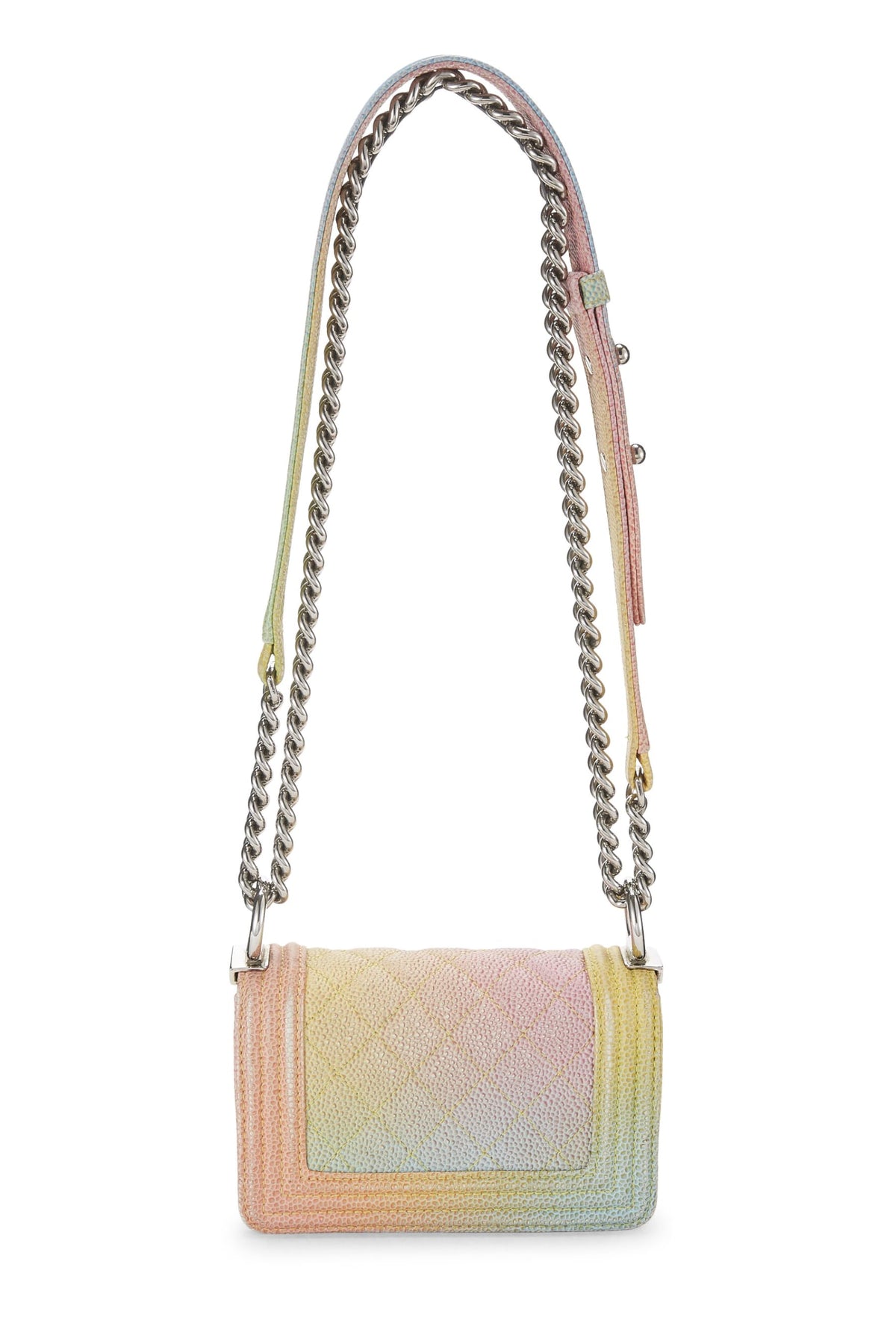 Chanel, Paris-Cuba Rainbow Quilted Caviar Boy Bag Mini, Multi