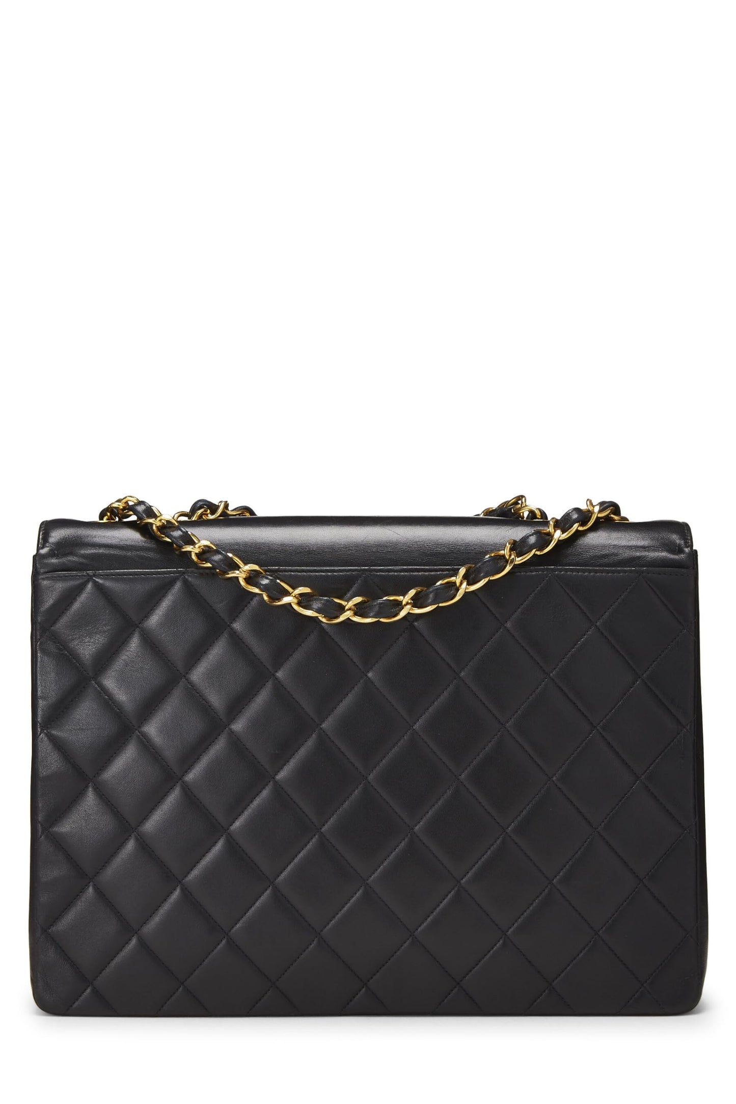 Chanel, Black Lambskin 'CC' Flap Maxi, Black