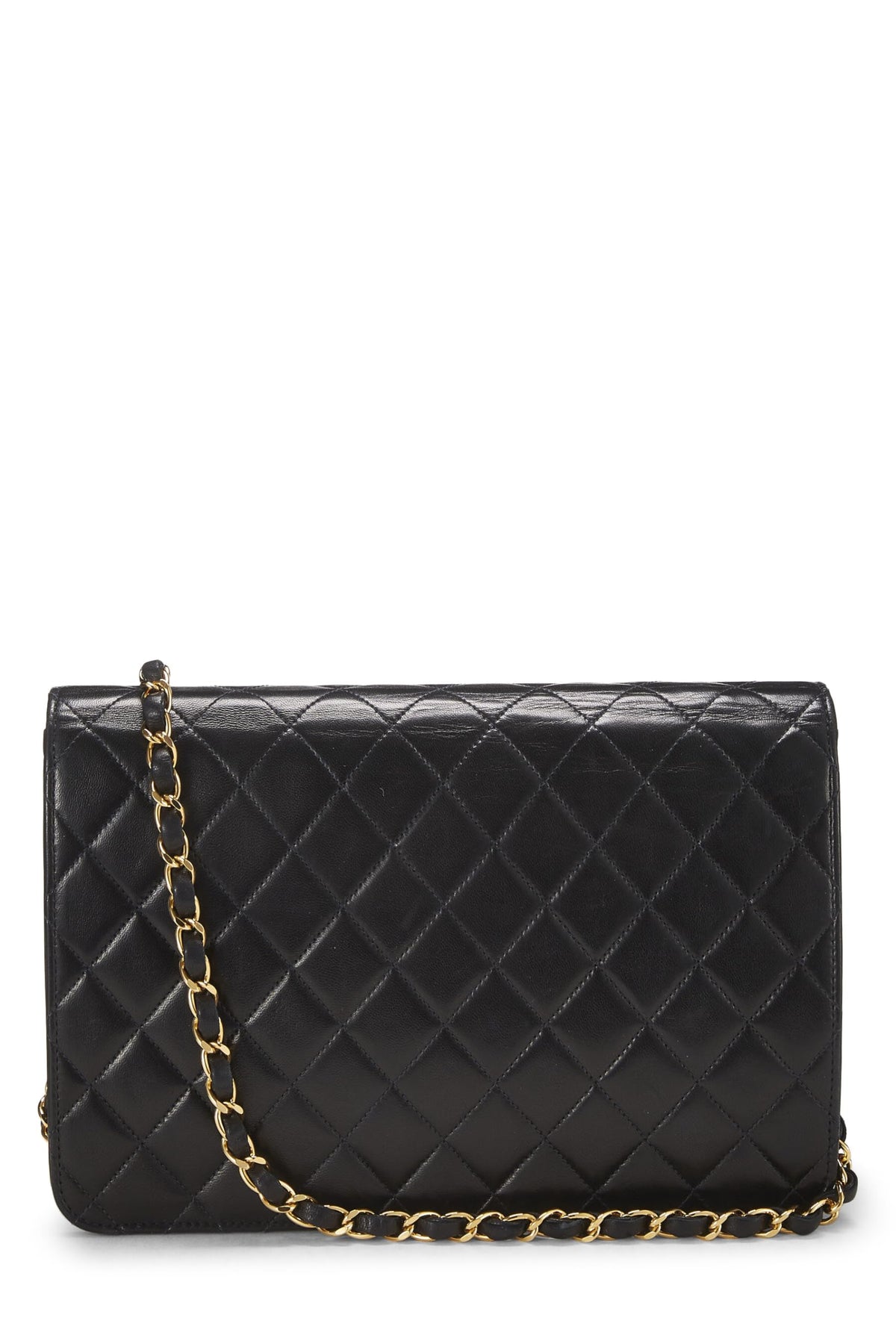 Chanel, Black Quilted Lambskin Turnlock Ex Flap Medium, Black