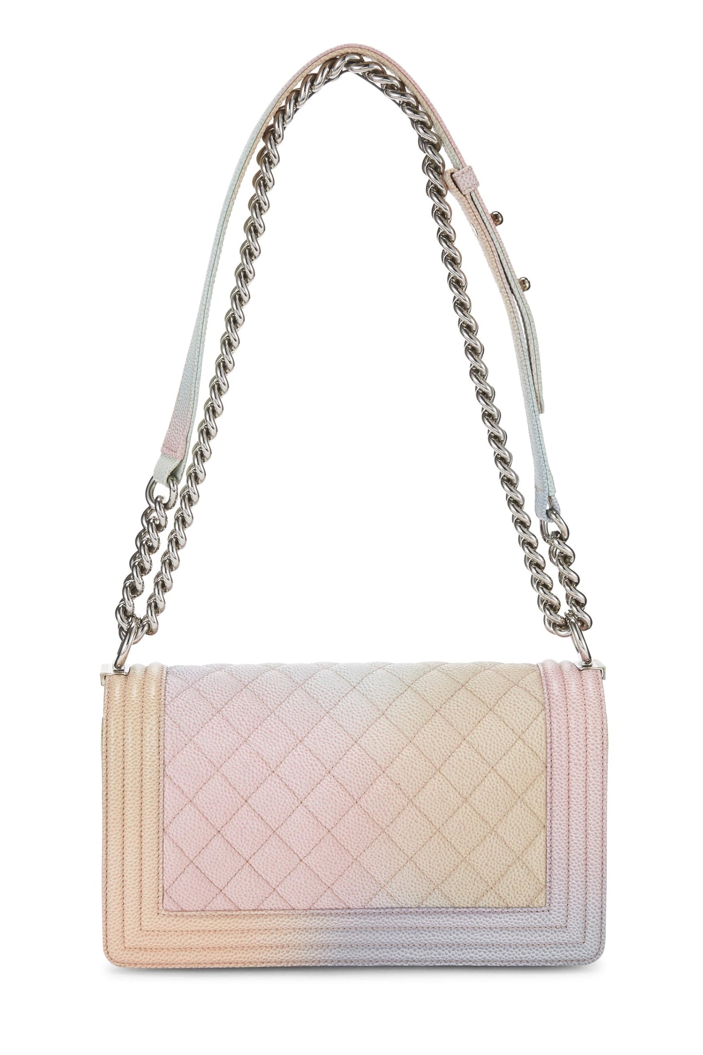 Chanel, Rainbow Quilted Caviar Boy Bag Medium, Multi