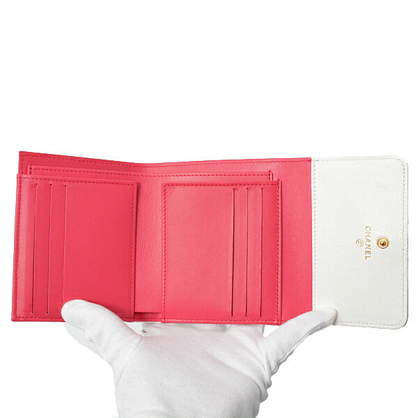 Chanel Matelassé Small Flap Wallet Leather Wallet