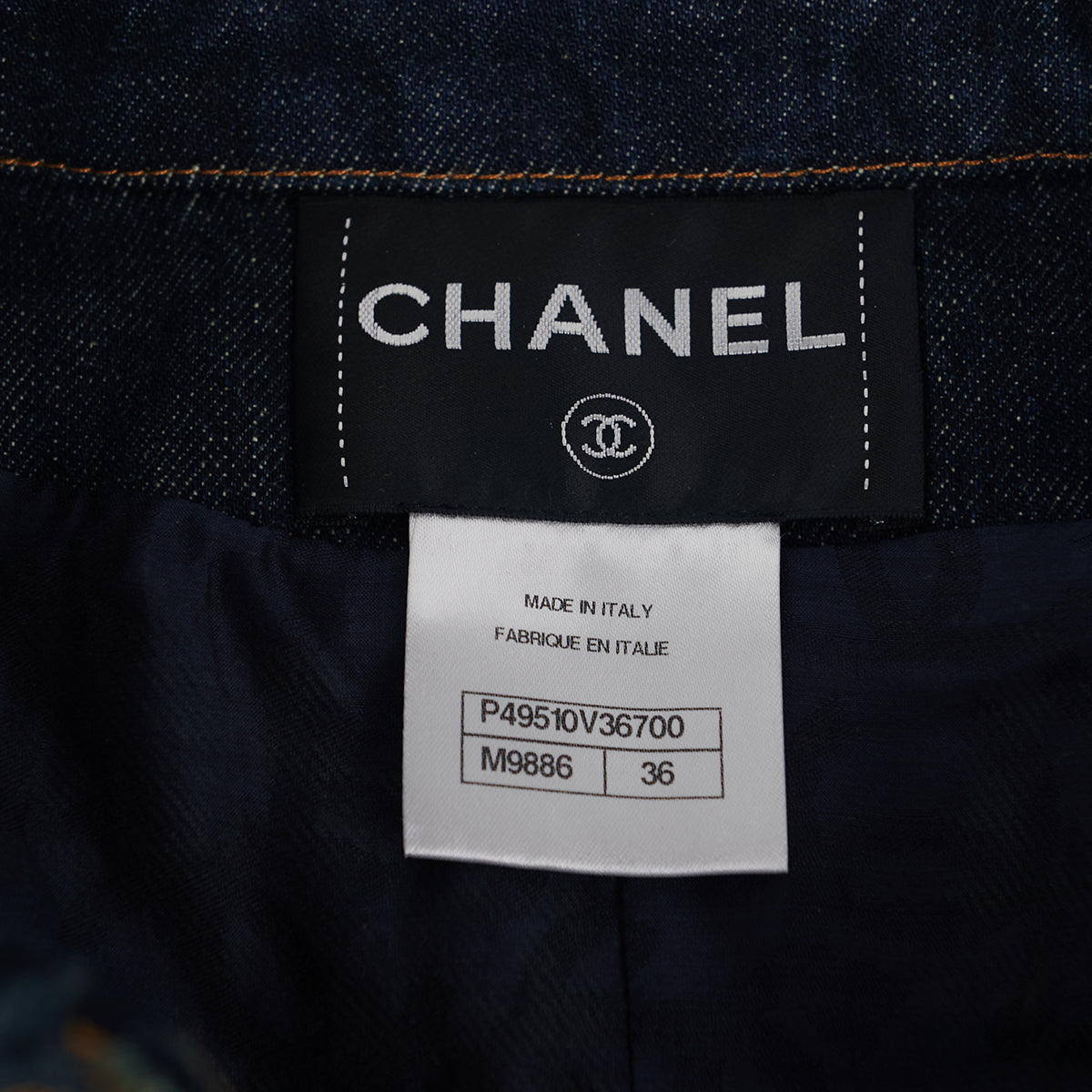 Chanel Button Denim Jacket - Size 36