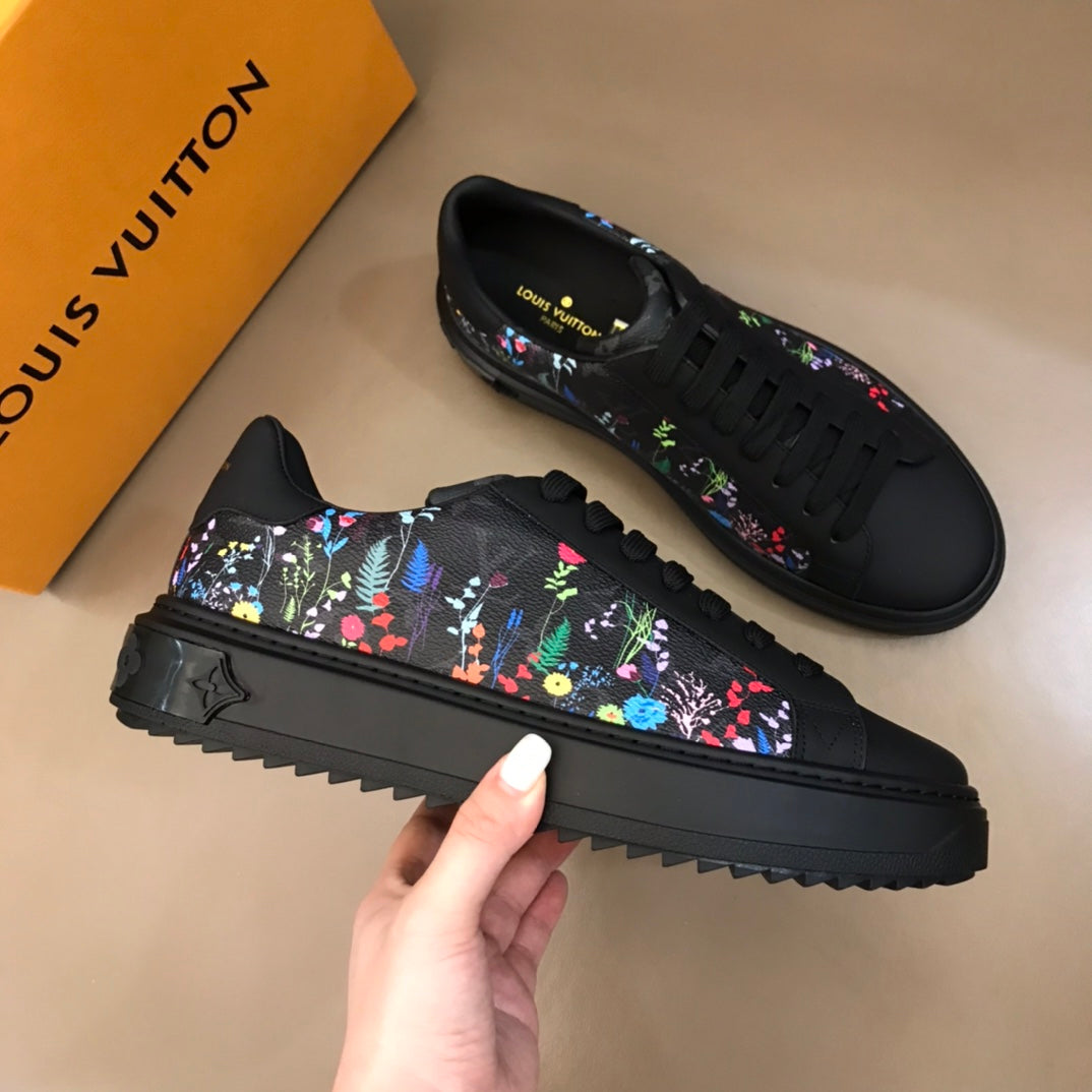 reebybags - Louis Vuitton Time Out Black Yellow Sneaker