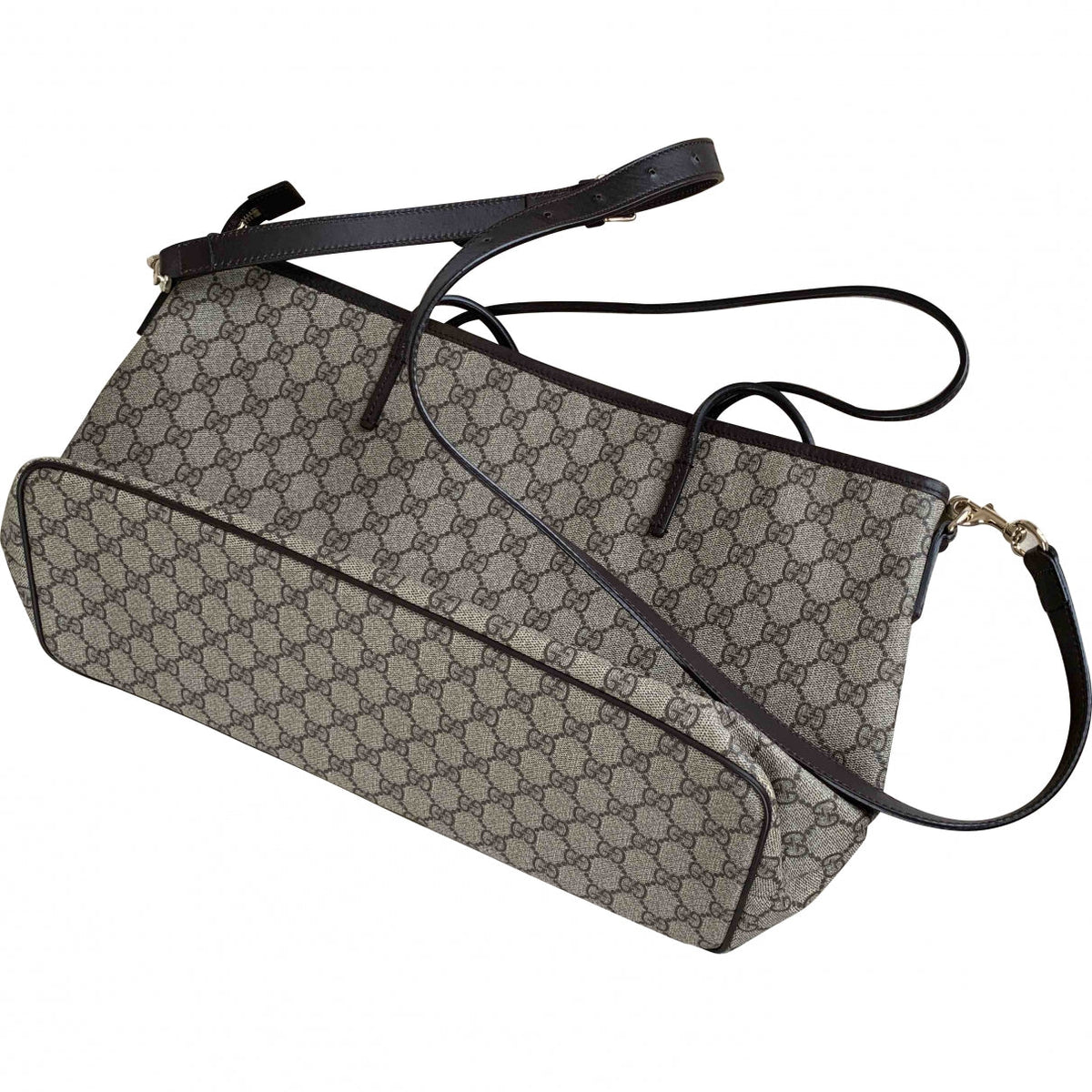 Gucci beige cloth handbag