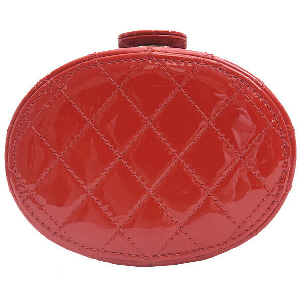 Chanel Patent Leather Matelassé Mini Chain Vanity Shoulder Bag AP1573
