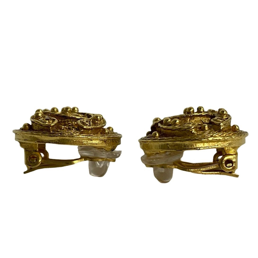 CHANEL Earring Gold Plated gold