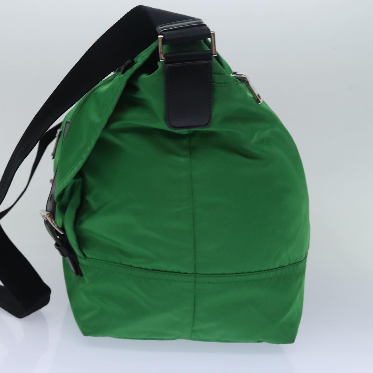 PRADA Shoulder Bag Nylon Green Auth 78081