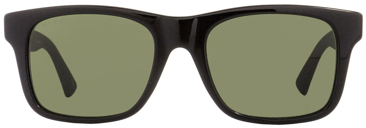 Gucci Unisex Sunglasses GG0008S 001 Shiny Black/Black Rubber Effect 53mm