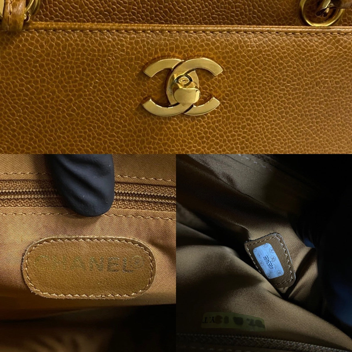 Chanel Coco Mark Leather Handbag