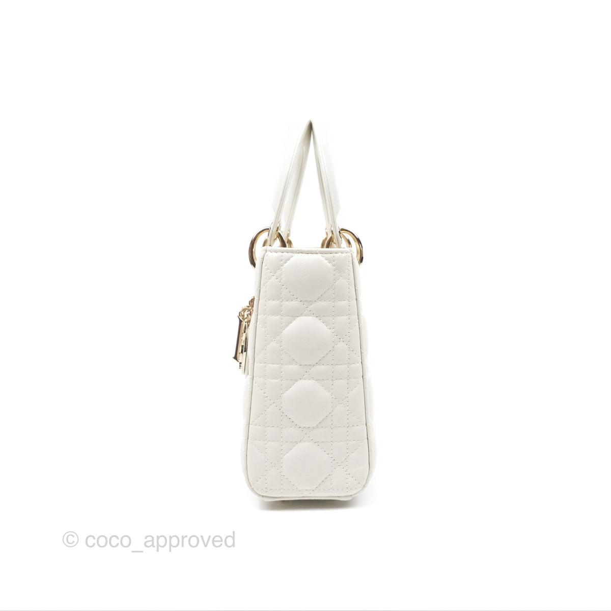 Christian Dior Small Lady Dior My ABCDior Bag Latte Cannage Lambskin