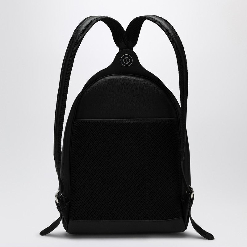 Fendi Black Leather Chiodo Medium Backpack Men