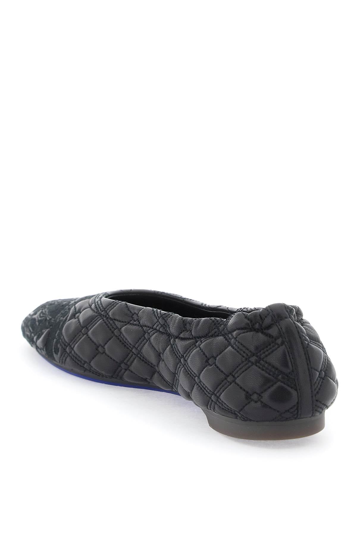 Burberry Quilted Leather Sadler Ballet Flats Women