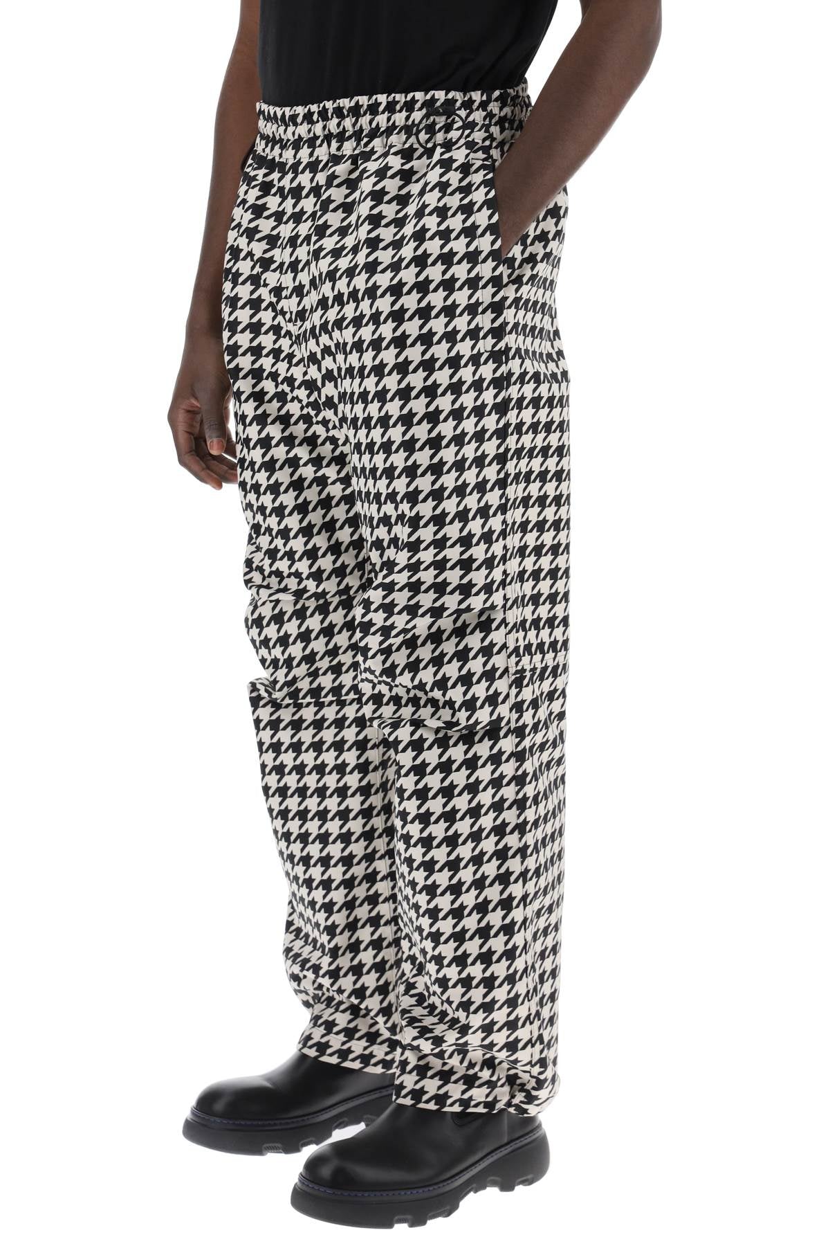 Burberry Workwear Pants In Houndstooth Men