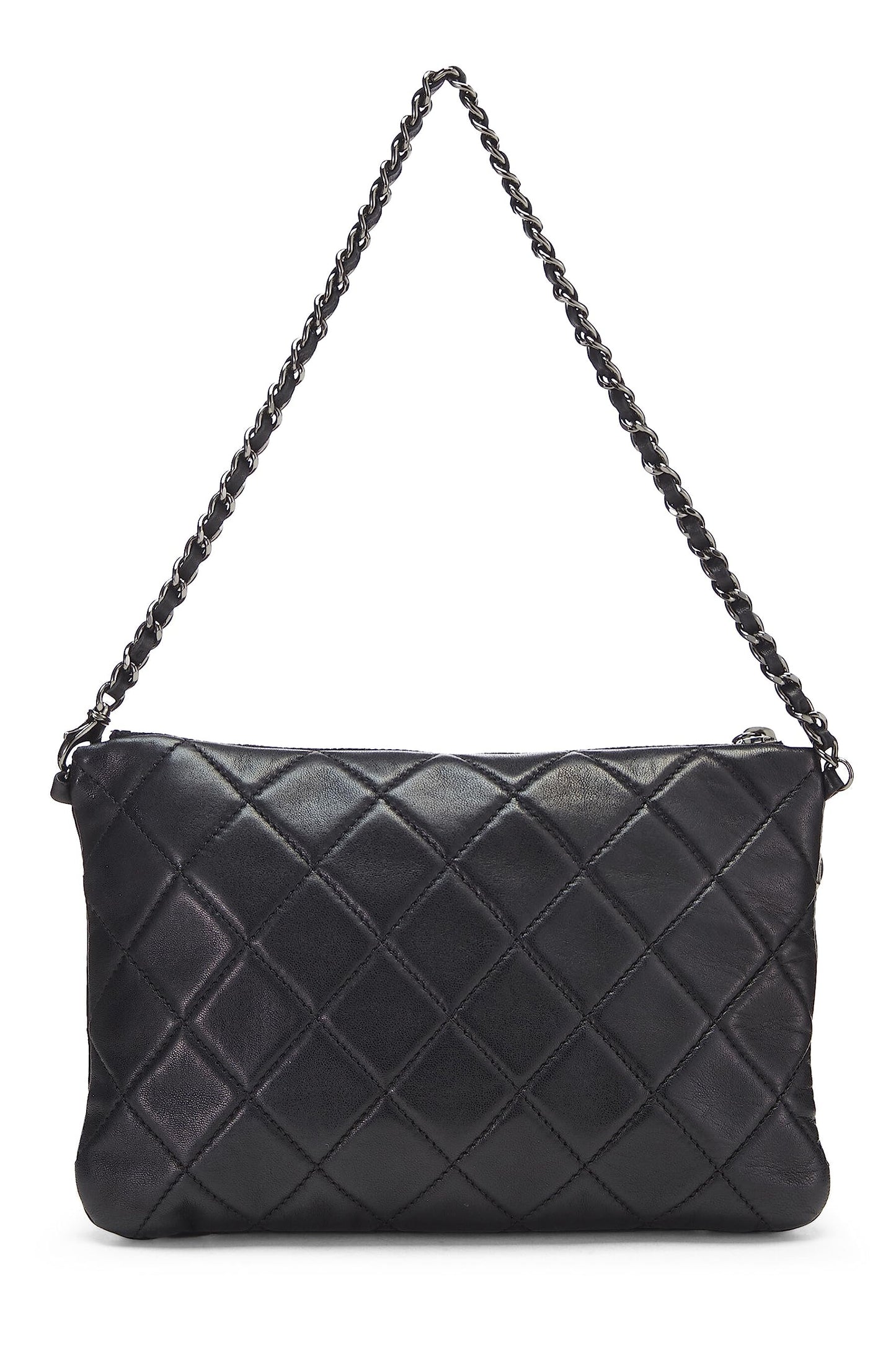 Chanel, Silver Metallic Lambskin Mineral Nights Evening Bag, Multi