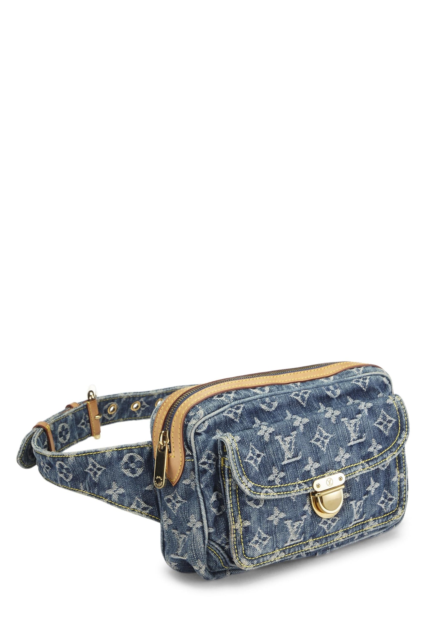 Louis Vuitton, Blue Monogram Denim Bumbag, Blue