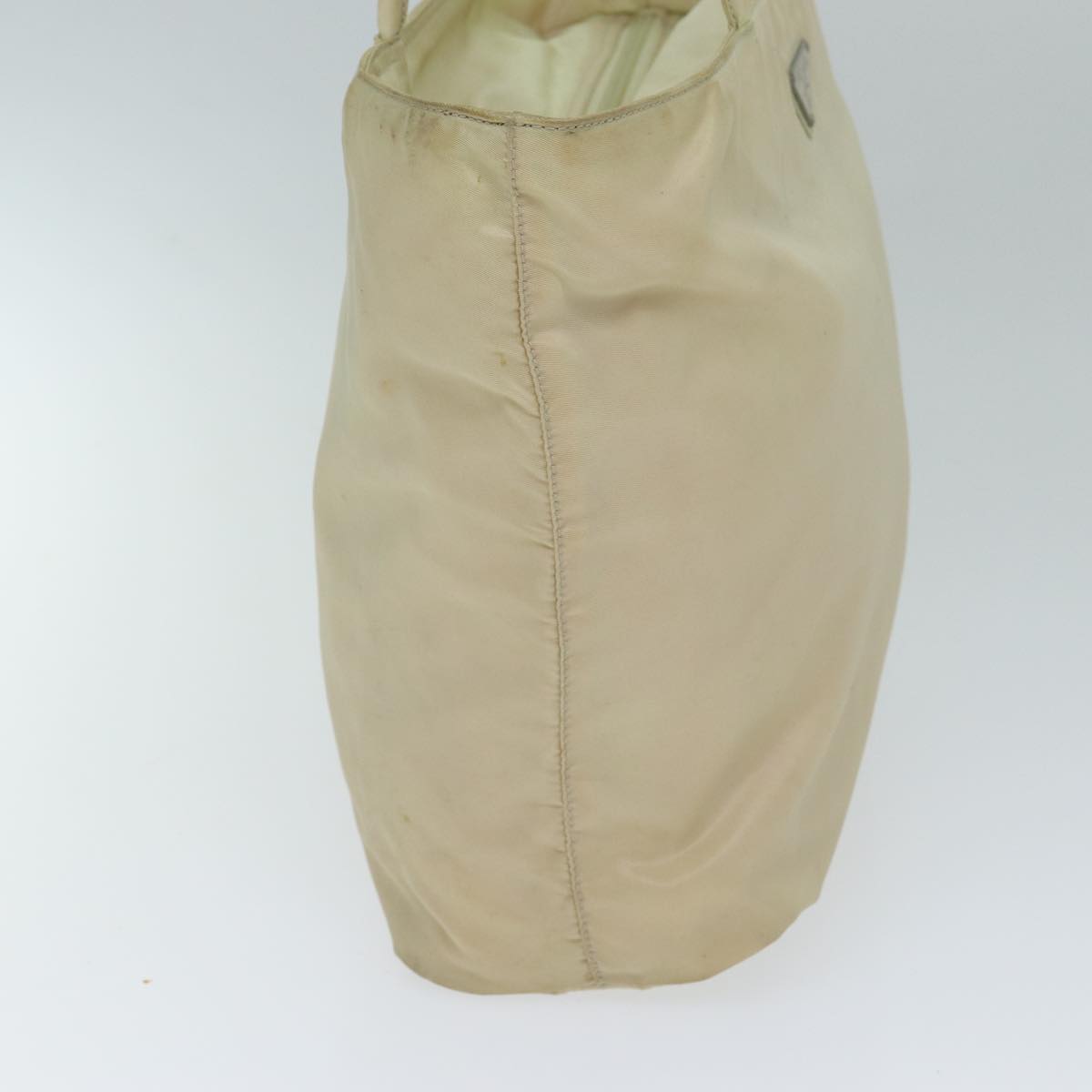 PRADA Shoulder Bag Nylon White Auth 81753