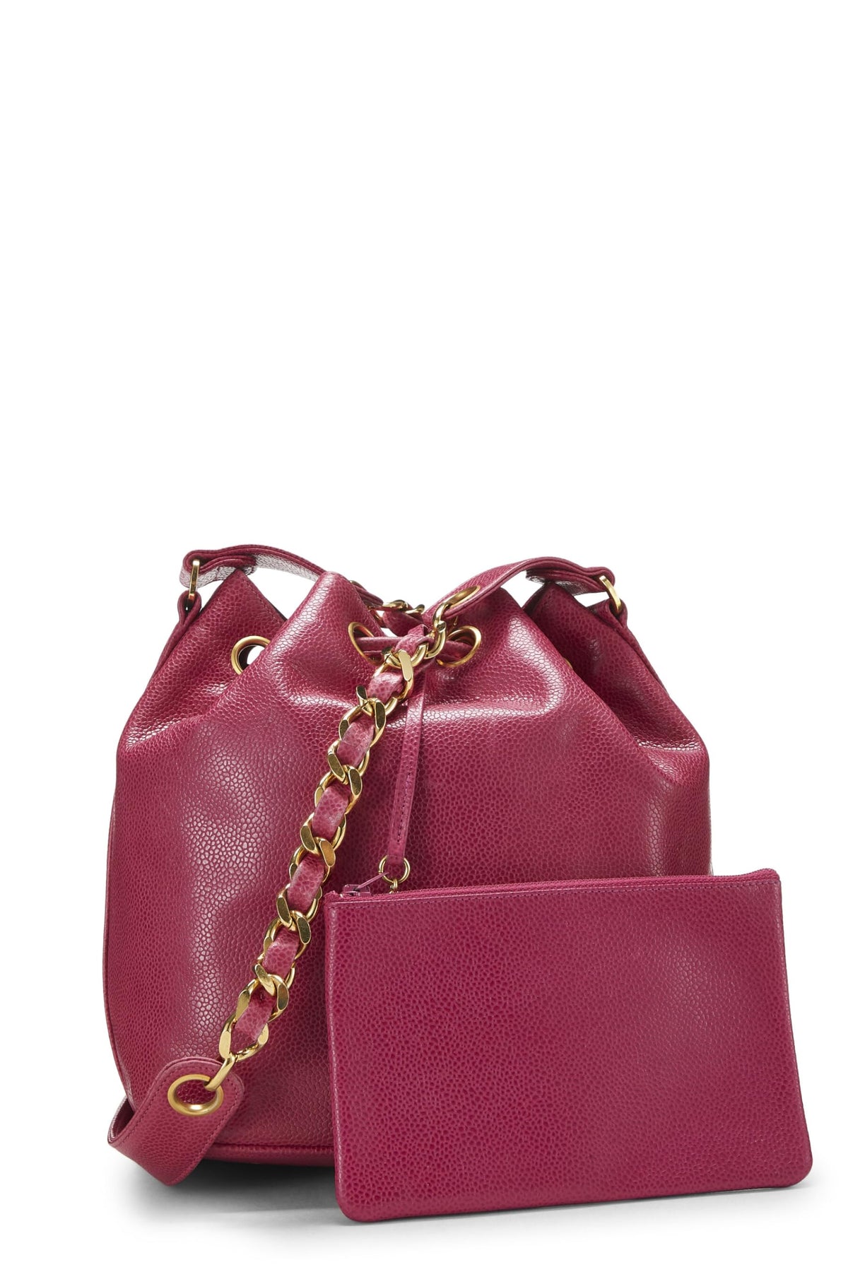 Chanel, Pink Caviar 'CC' Bucket Bag Small, Pink