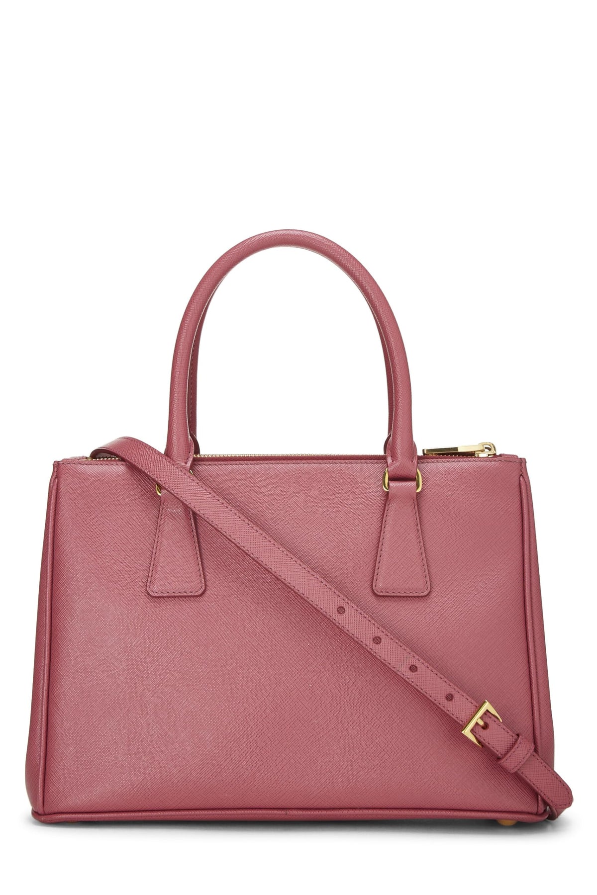 Prada, Pink Saffiano Convertible Handbag Small, Pink
