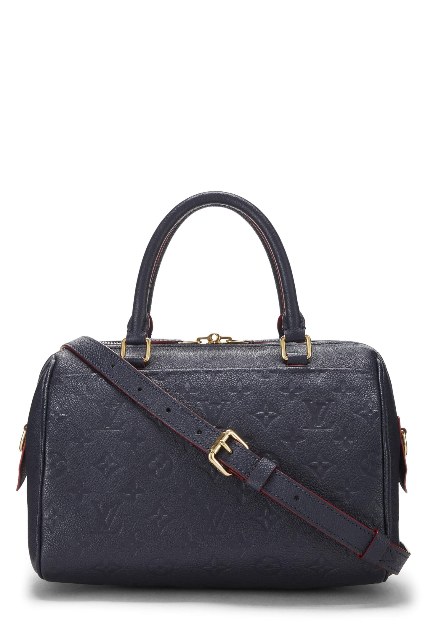 Louis Vuitton, Navy Monogram Empreinte Speedy Bandouliere 25, Navy