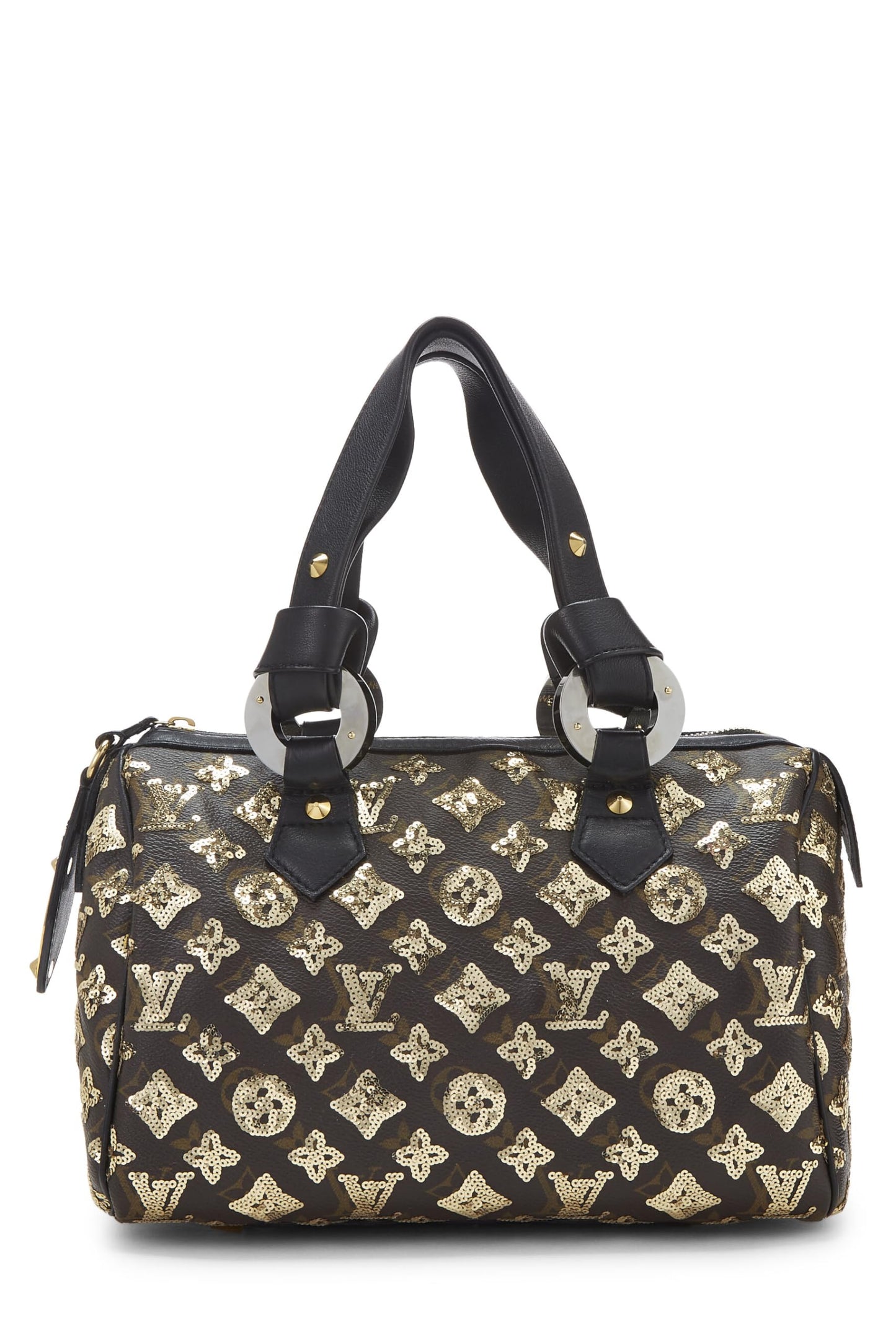 Louis Vuitton, Gold Monogram Eclipse Speedy 30, Gold